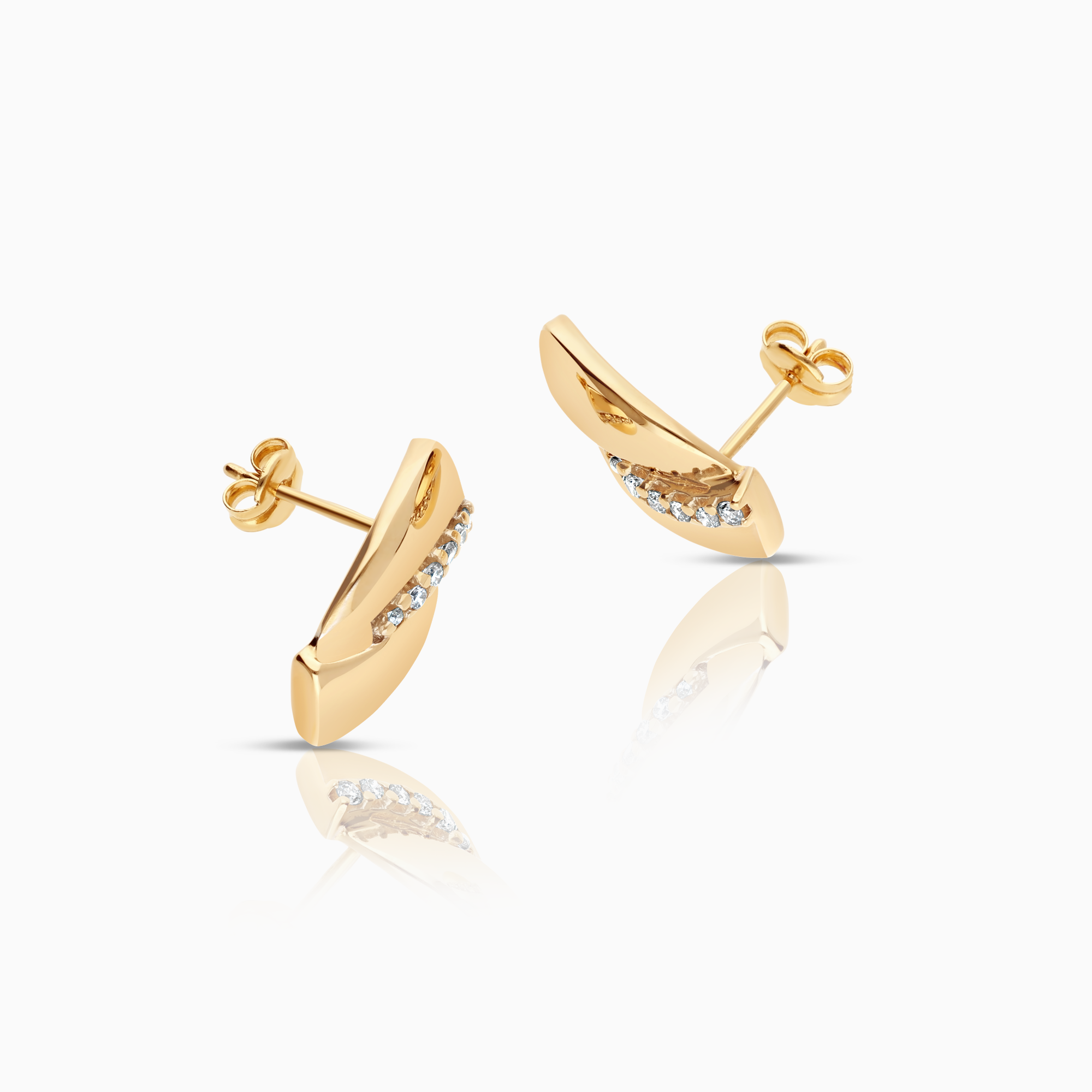 Diamantörhängen 0,11ct 18K guld