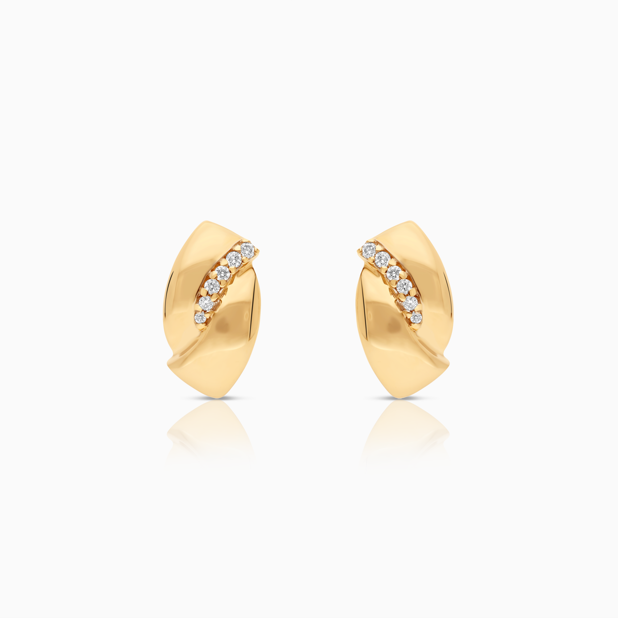 Diamantörhängen 0,11ct 18K guld