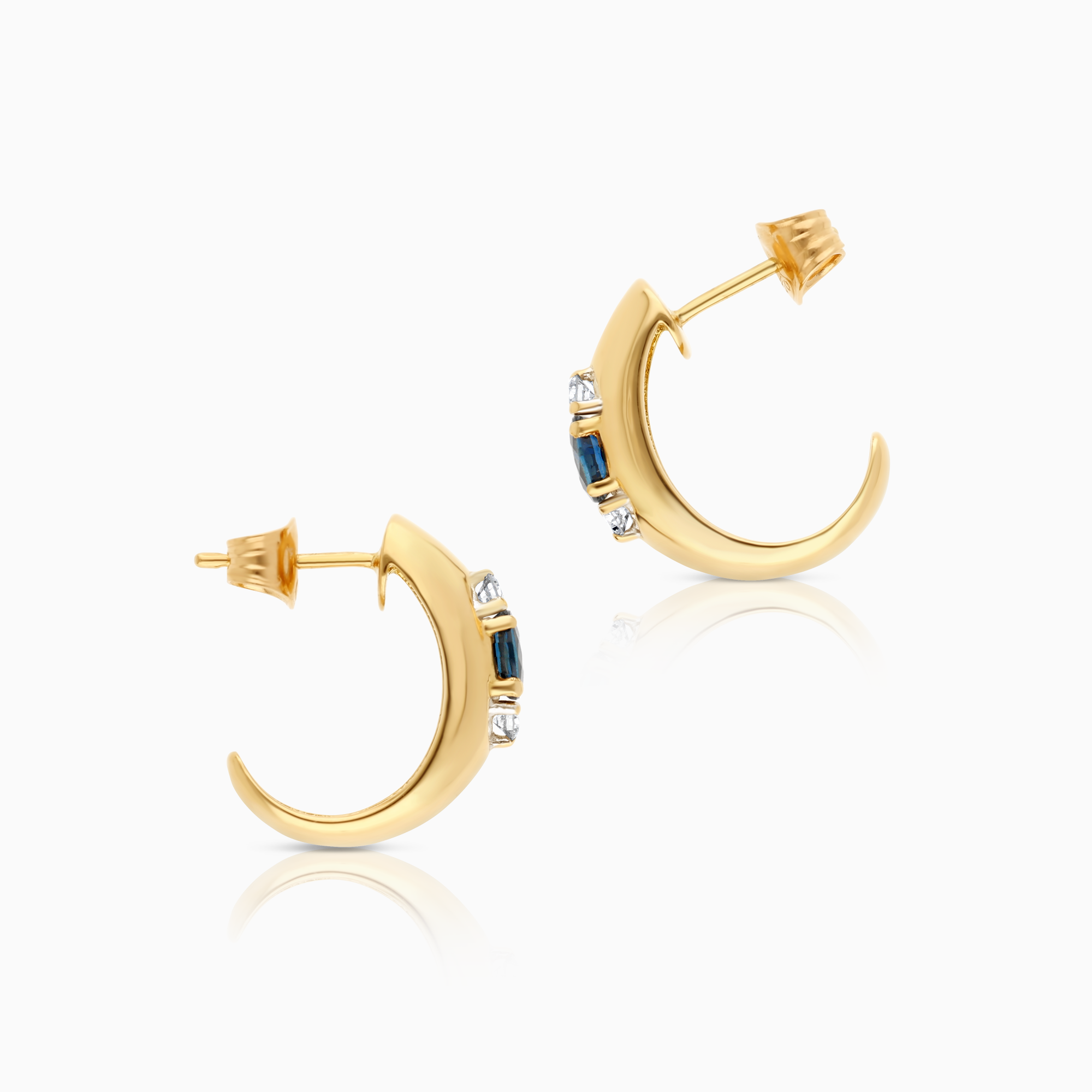 Creol örhänge 0,14ct 6,48g 18K guld