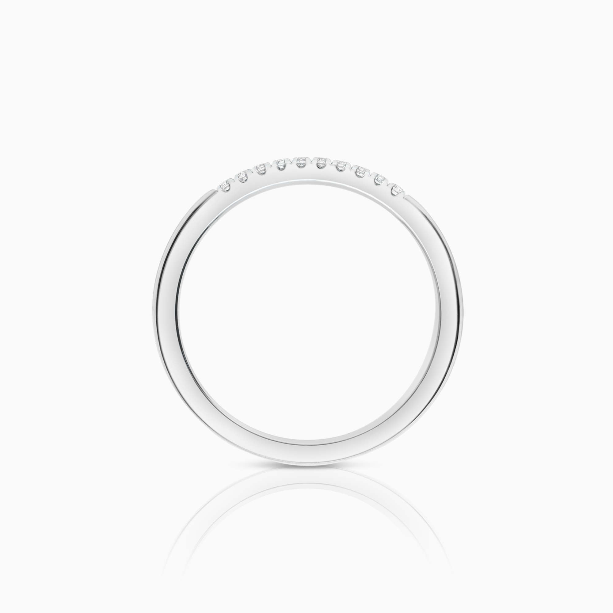 Alliansring 0,05ct 18K vitguld
