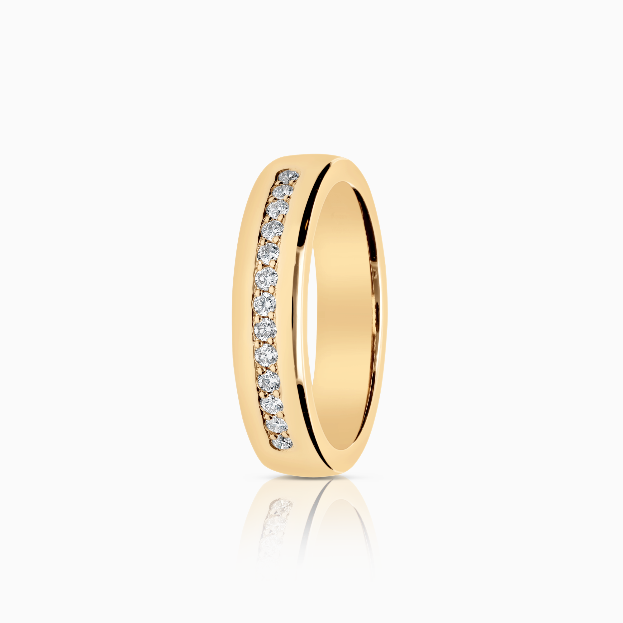 Alliansring 0,15ct 18K guld