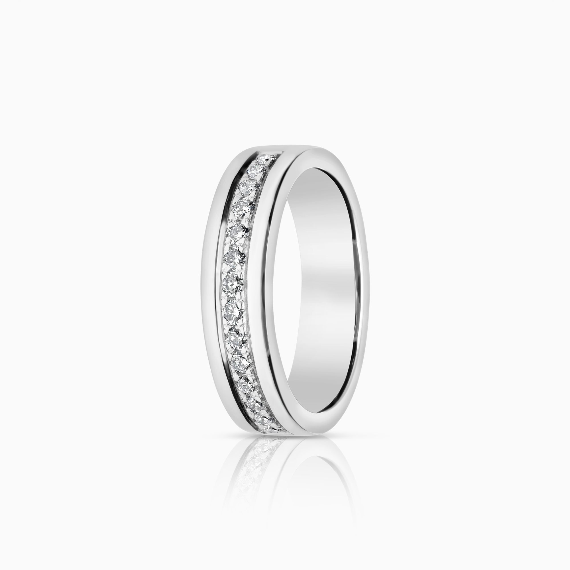Diamantring 0,28ct 18K hvitt gull