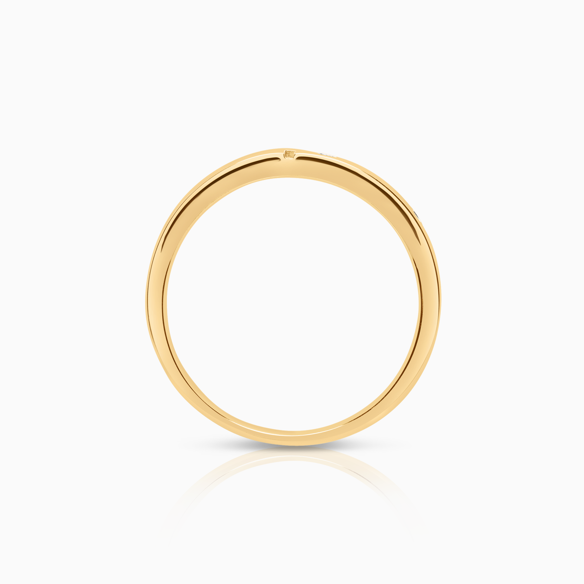 Diamantring 0,03ct 18K gull