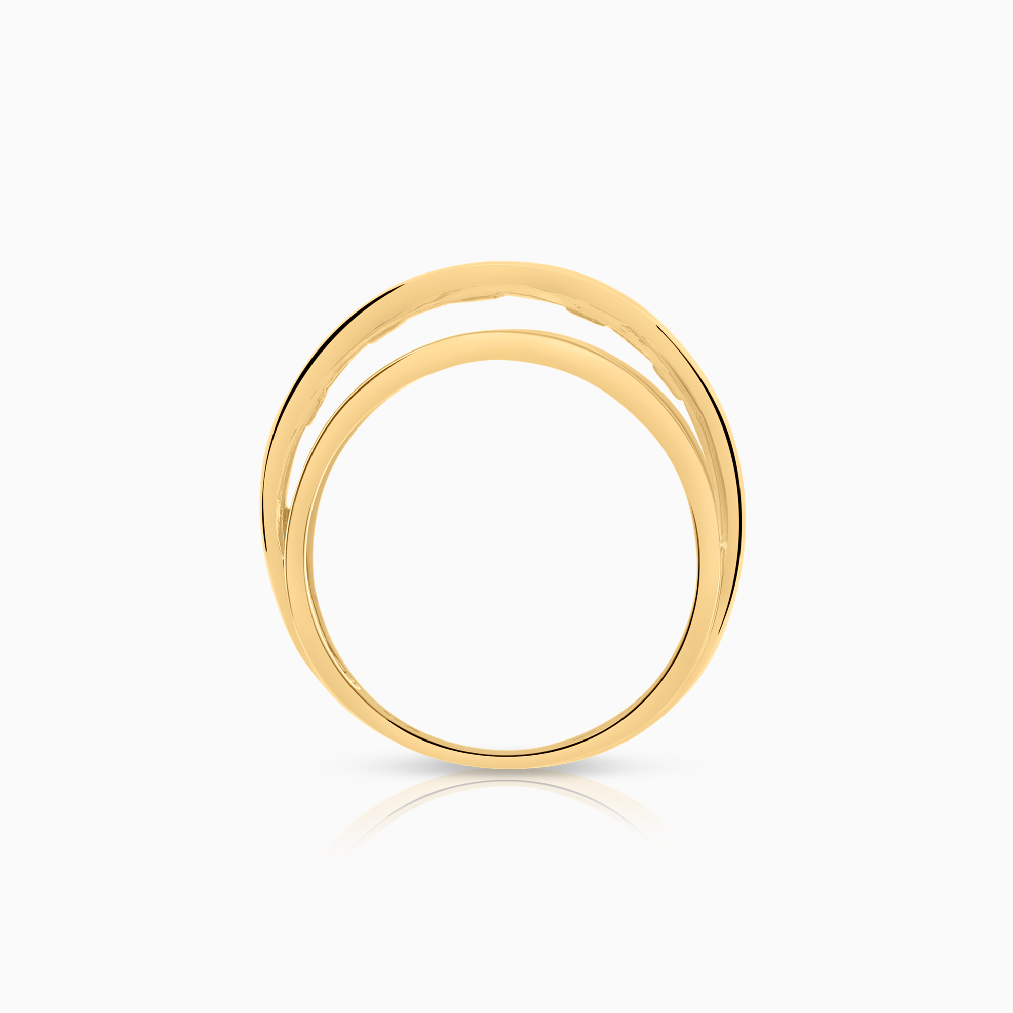 Diamantring 0,17ct 18K gull