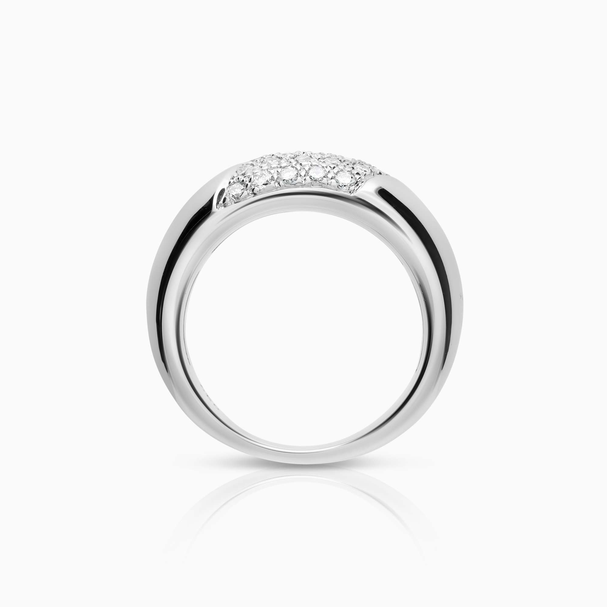 Diamantring 0,50ct 18K hvitt gull
