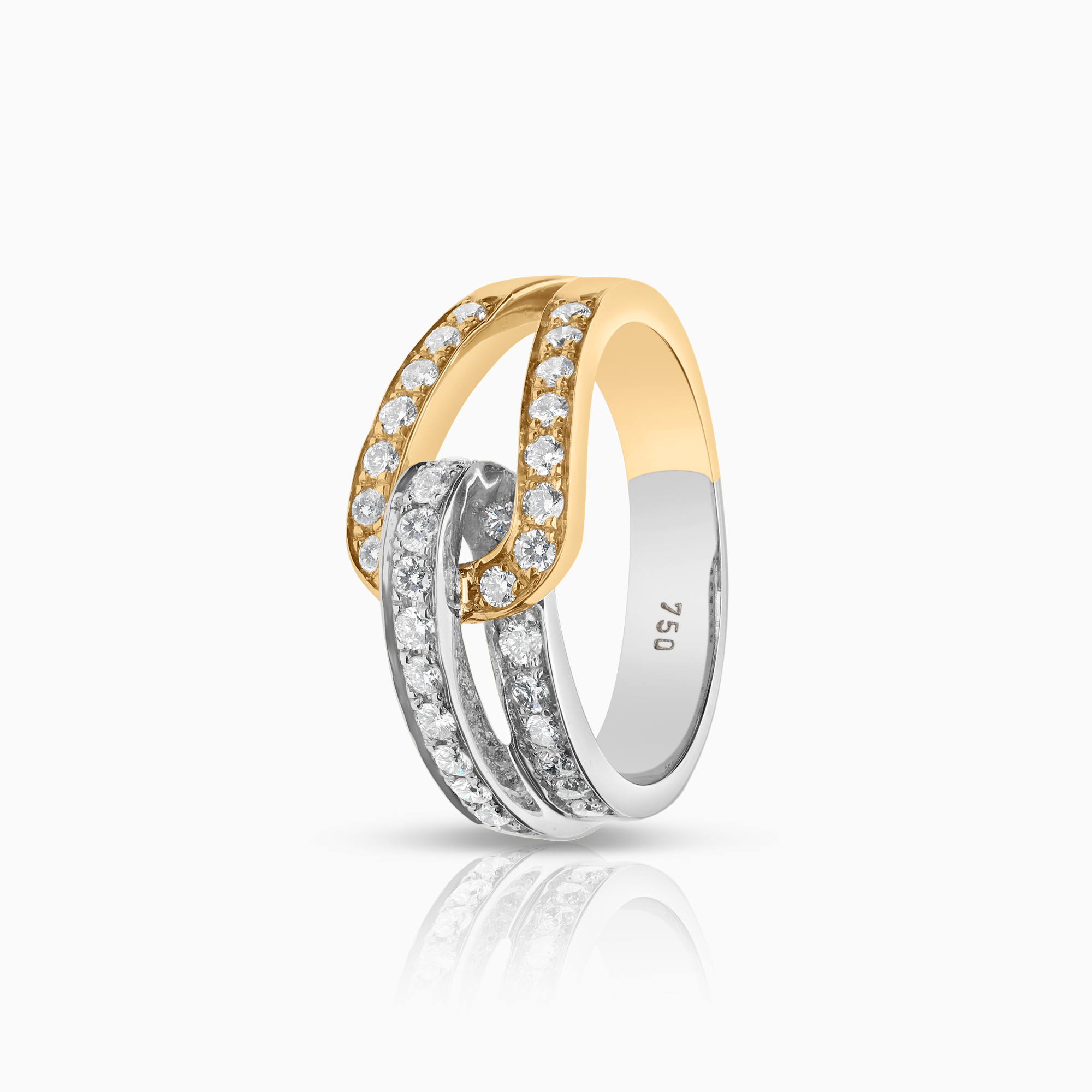 Diamantring 0,70ct 18K guld