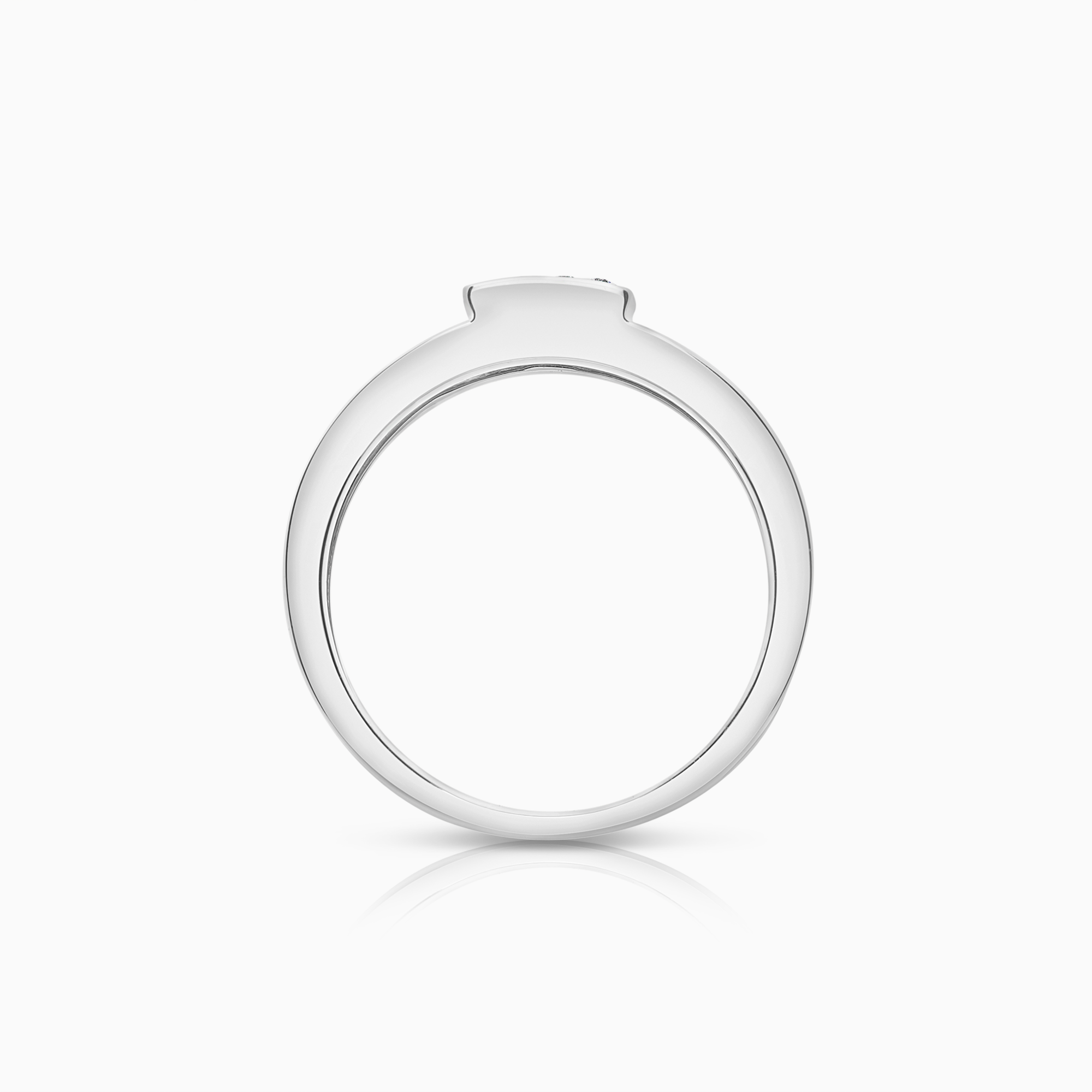 Diamantring 0,18ct 18K hvitt gull