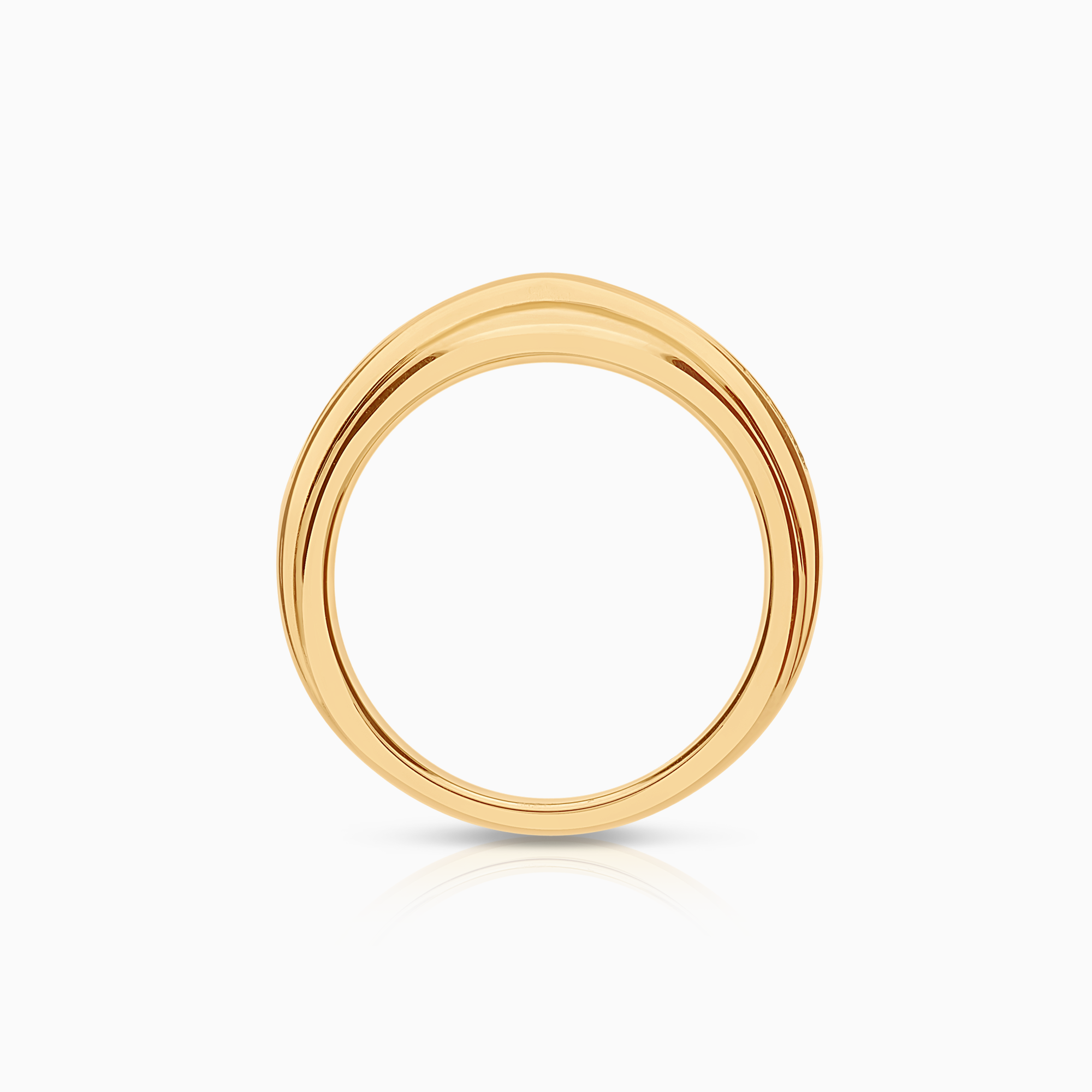 Diamantring 0,16ct 18K gull