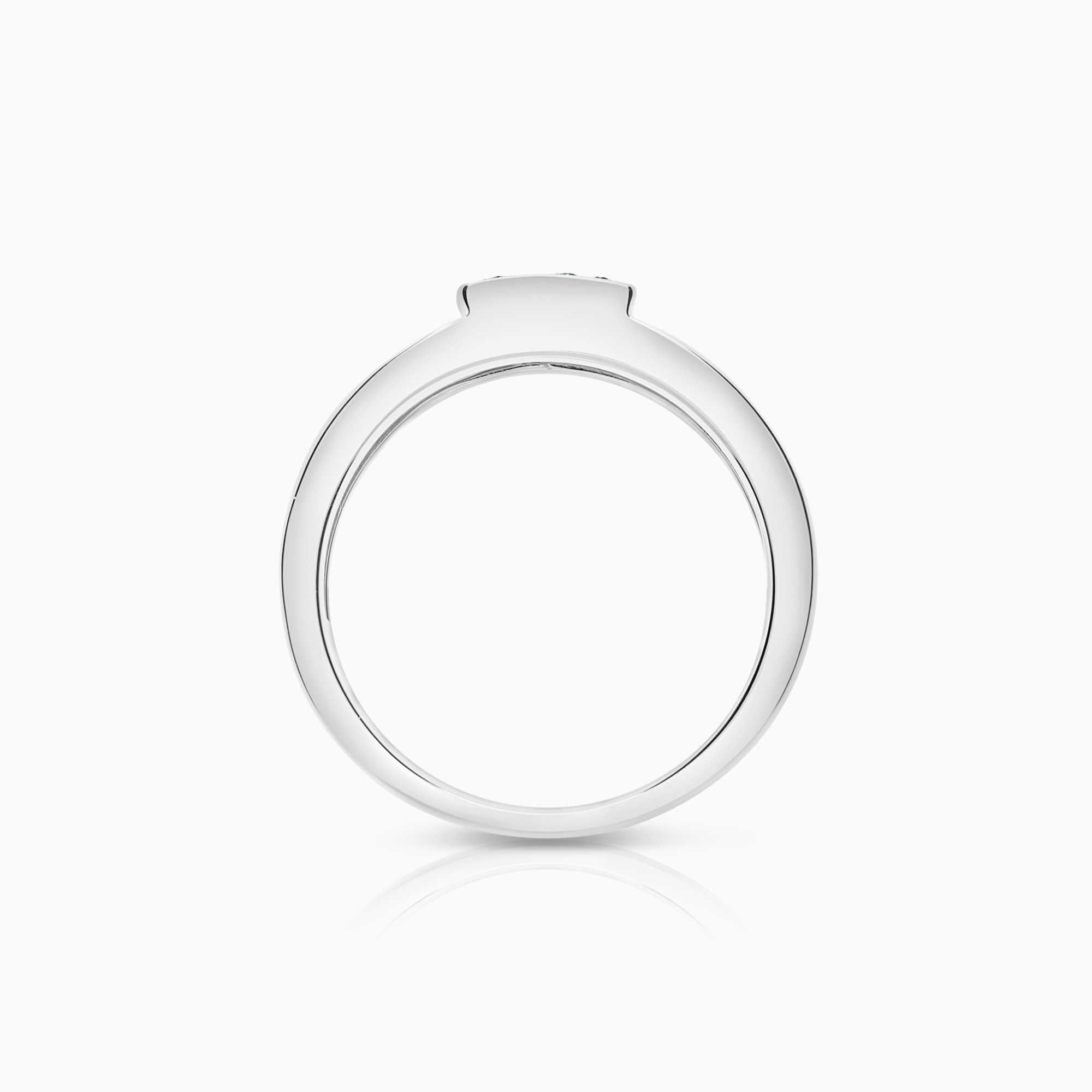 Diamantring 0,18ct 18K hvitt gull