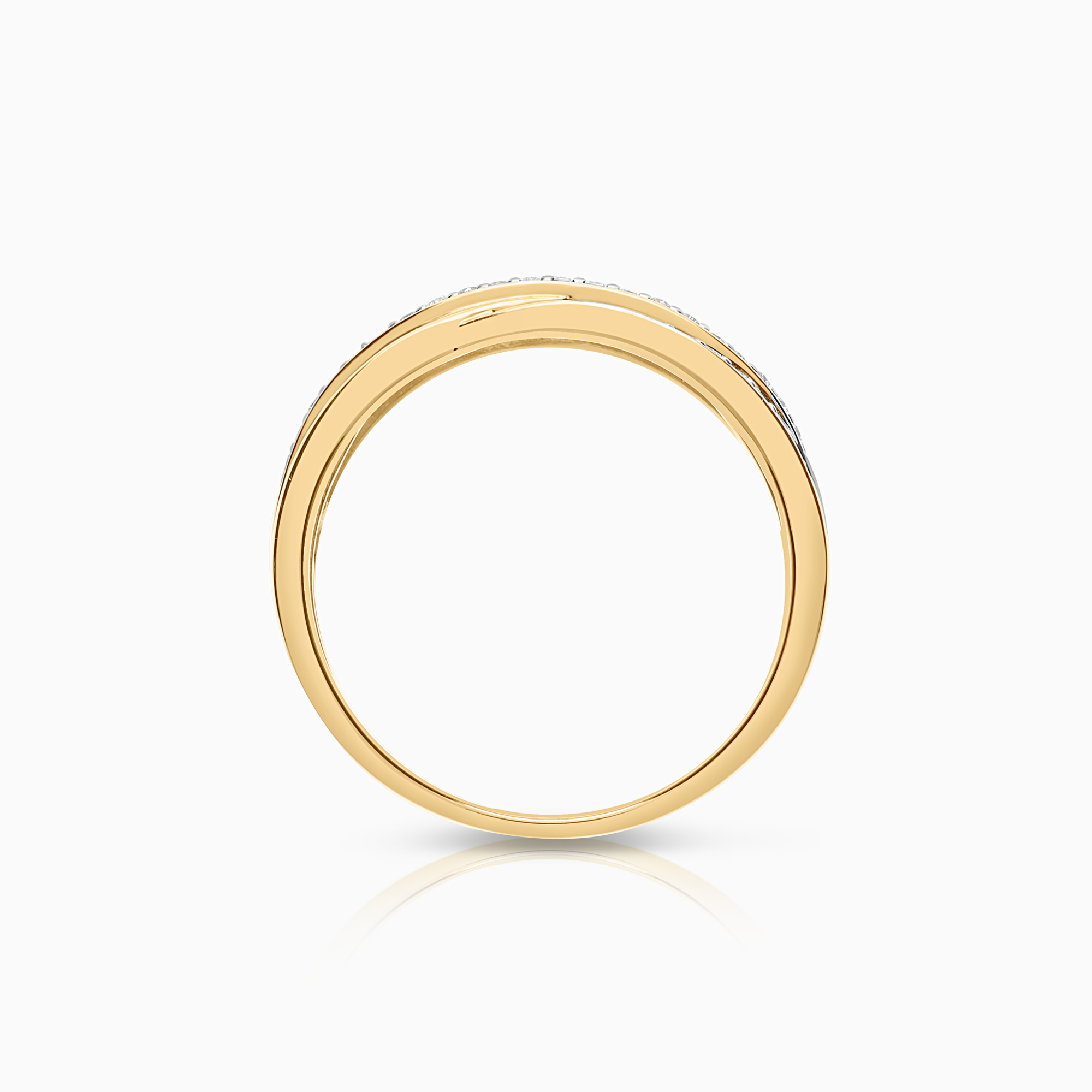 Diamantring 0,25ct 18K gull