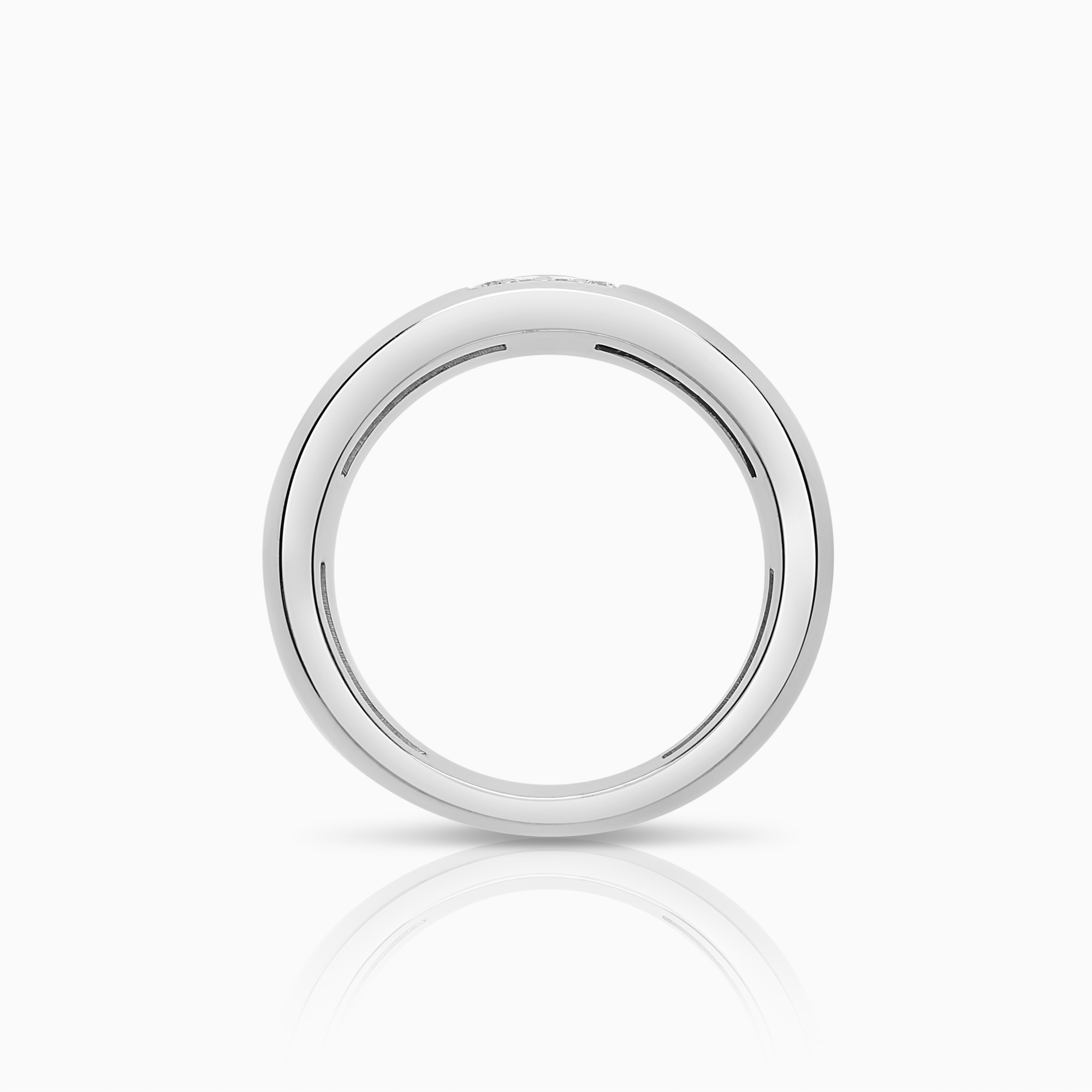 Diamantring 0,10ct 18K hvitt gull