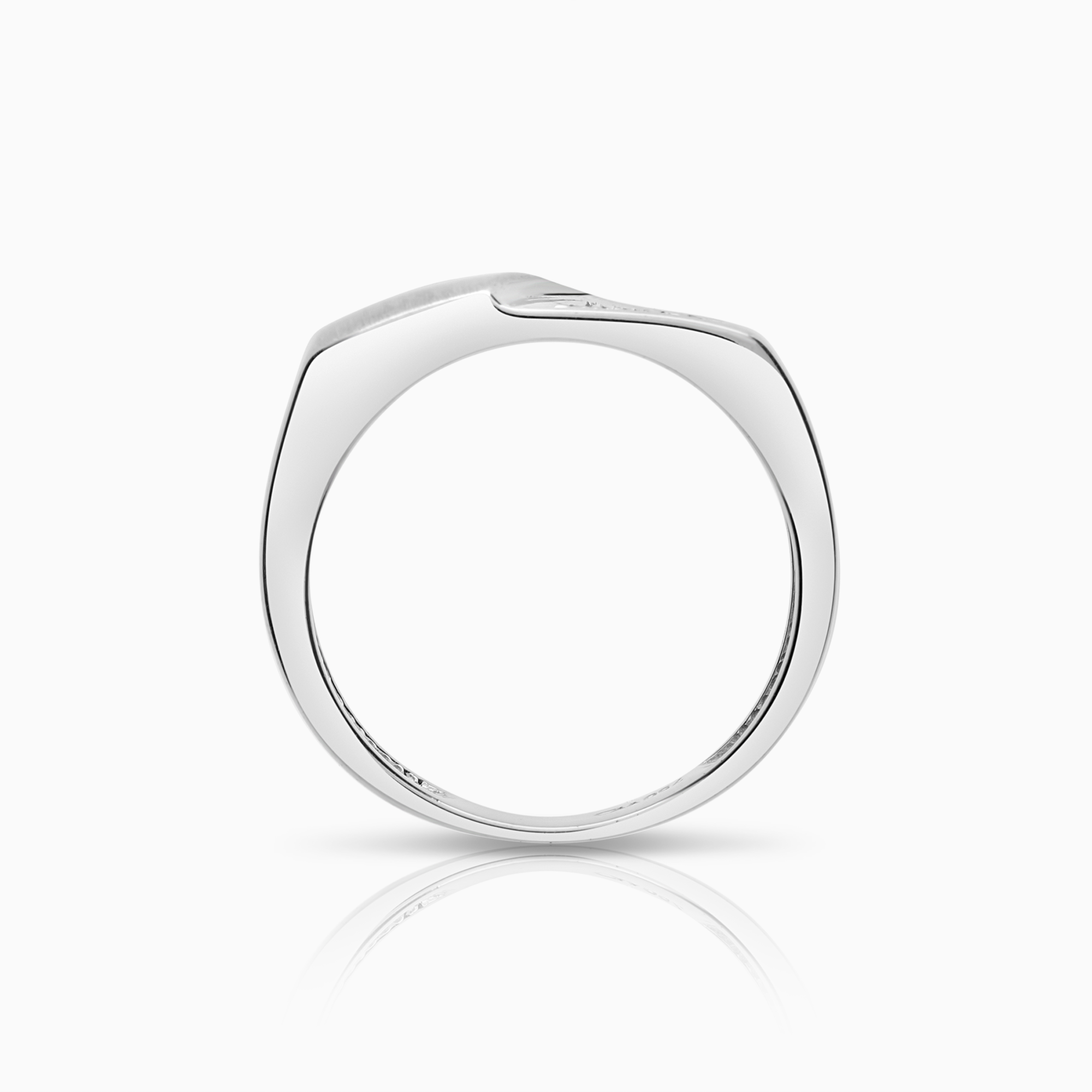 Diamantring 0,05ct 18K hvitt gull