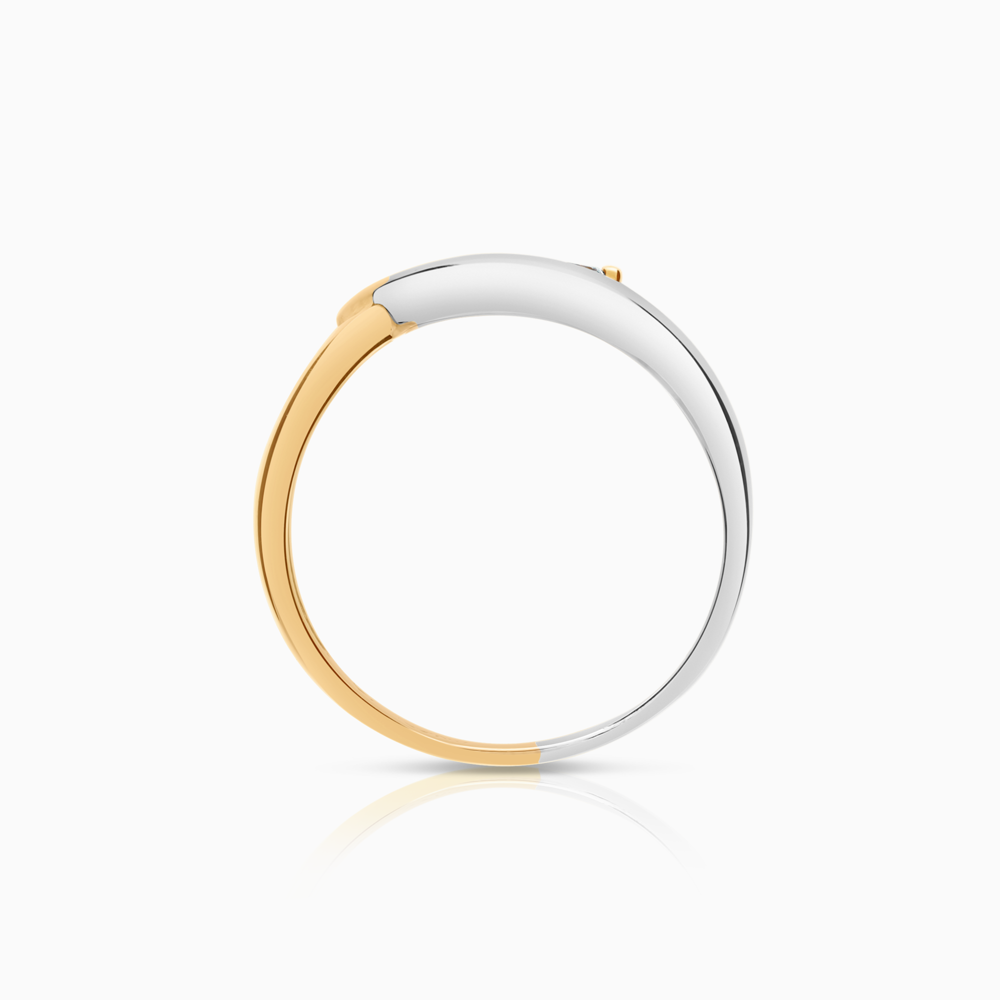 Diamantring 0,04ct 18K gull