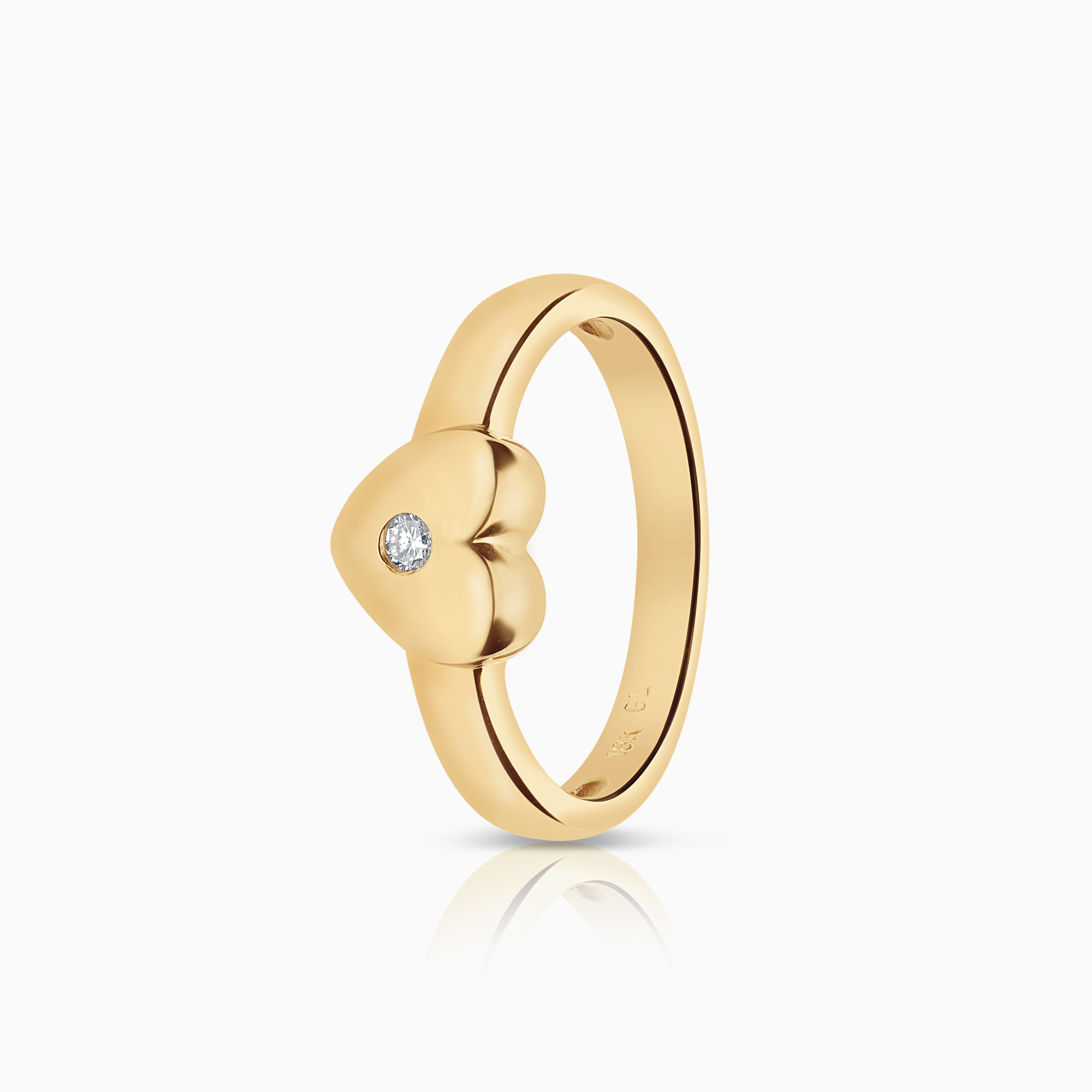 Diamantring 0,05ct 18K guld