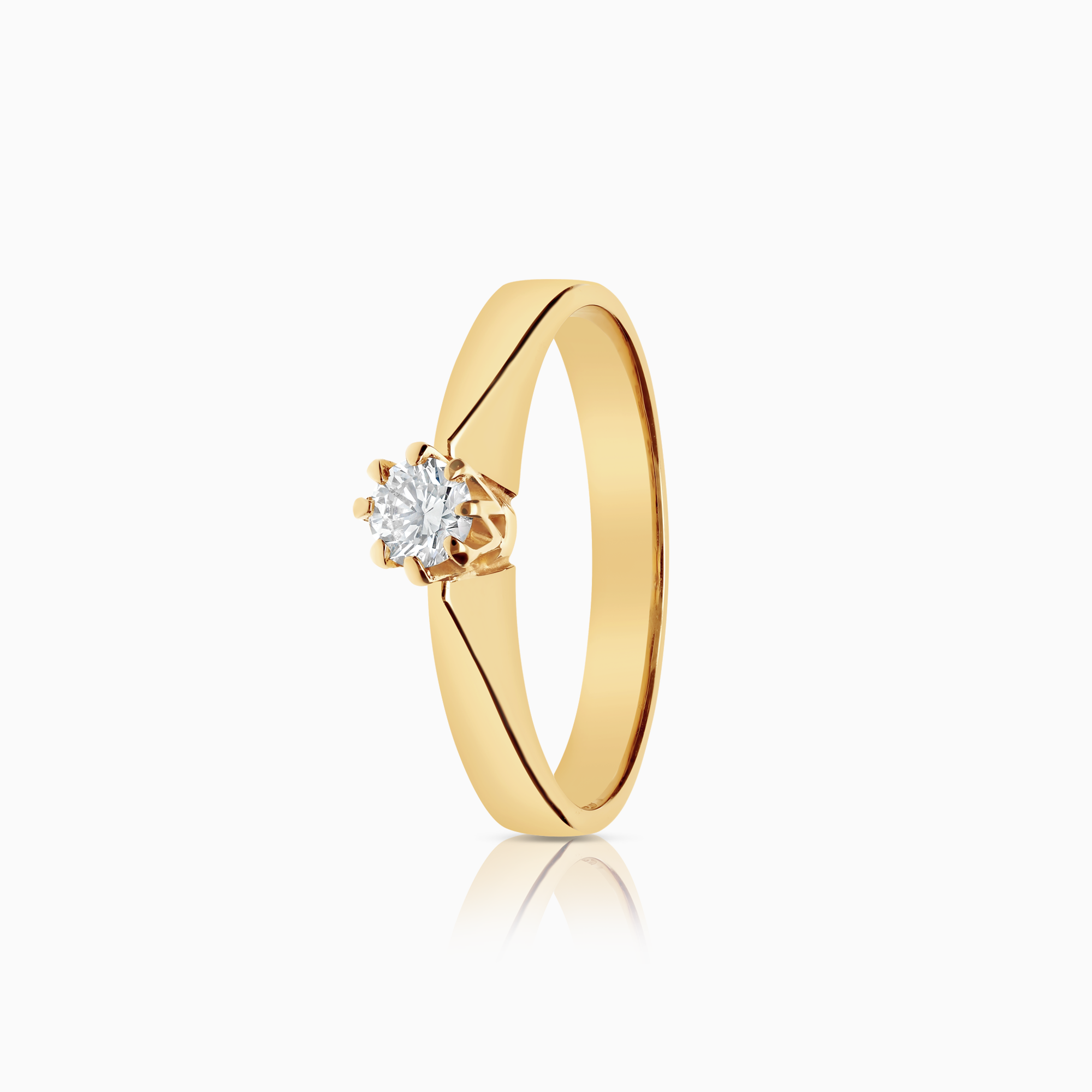 Solitärring 0,30ct 18K guld