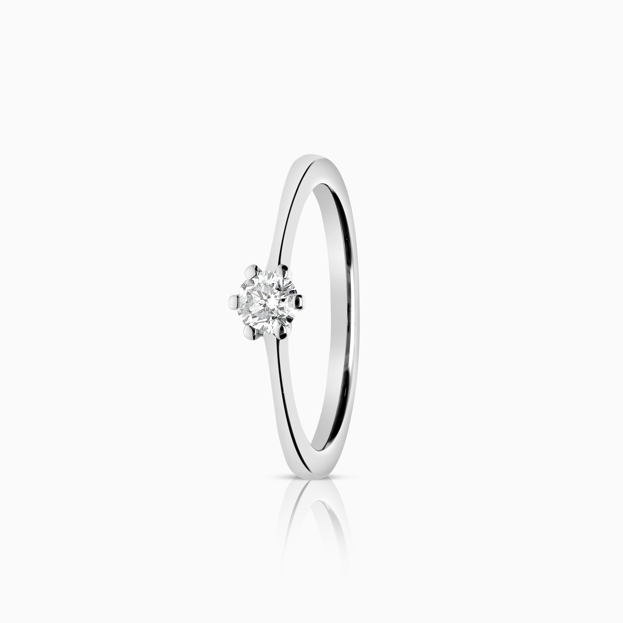 Solitärring 0,20ct 18K vitguld