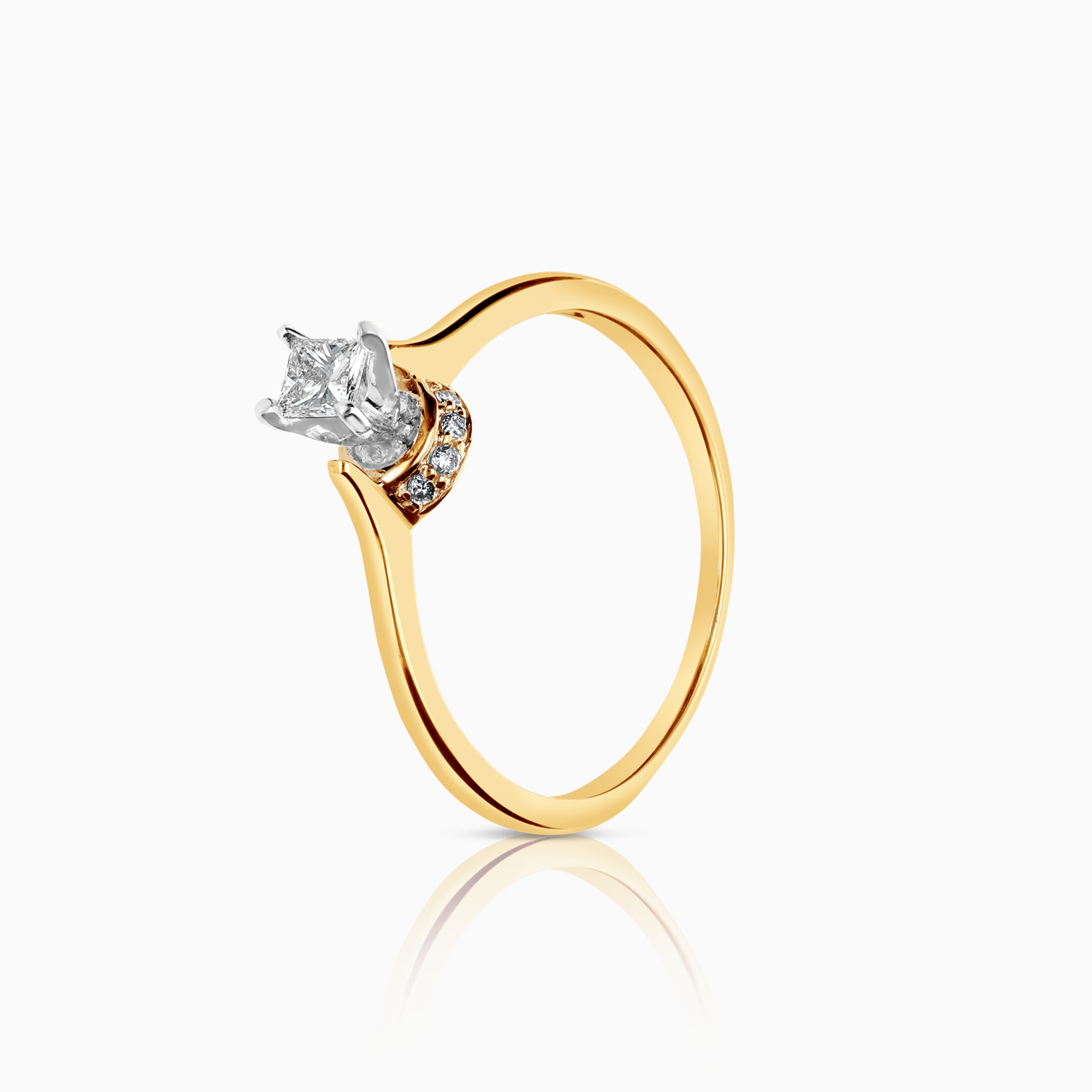 Solitärring 0,28ct 14K guld
