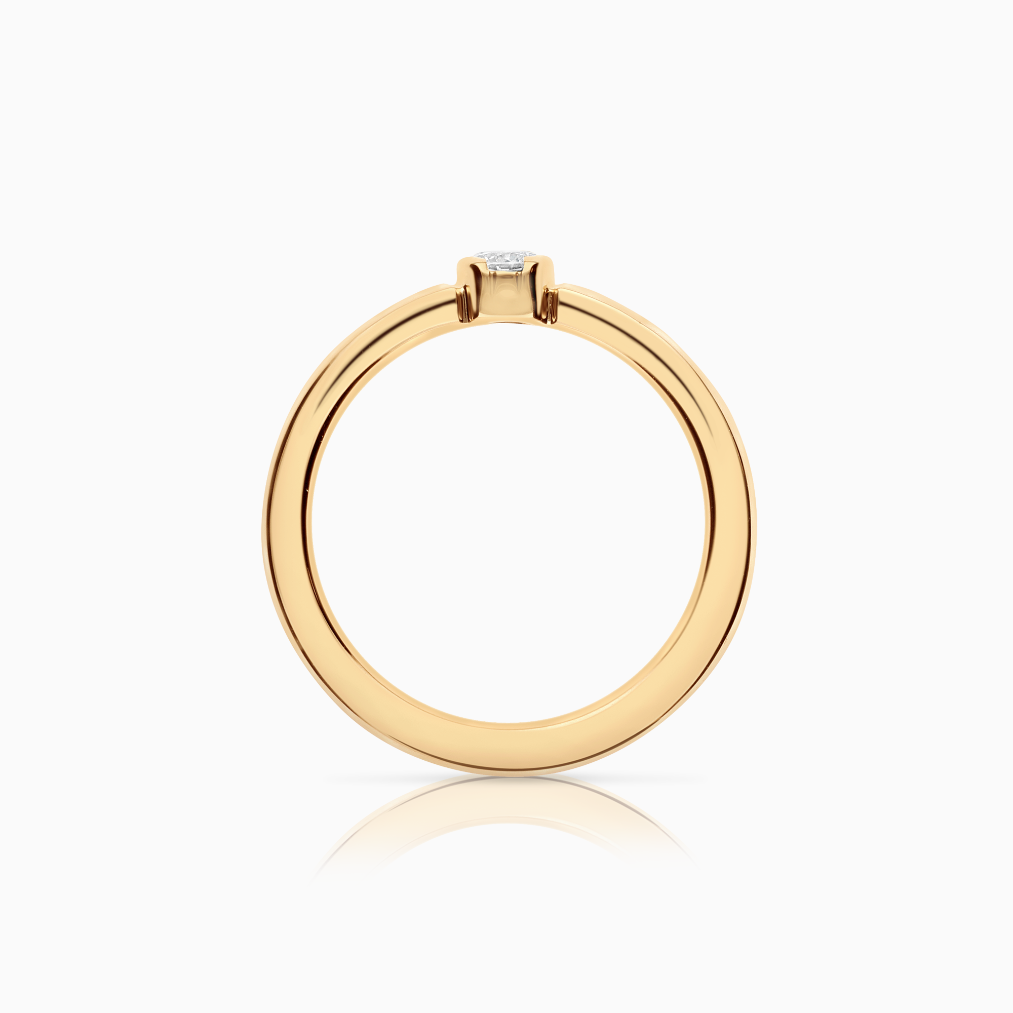 Solitärring 0,12ct 18K guld