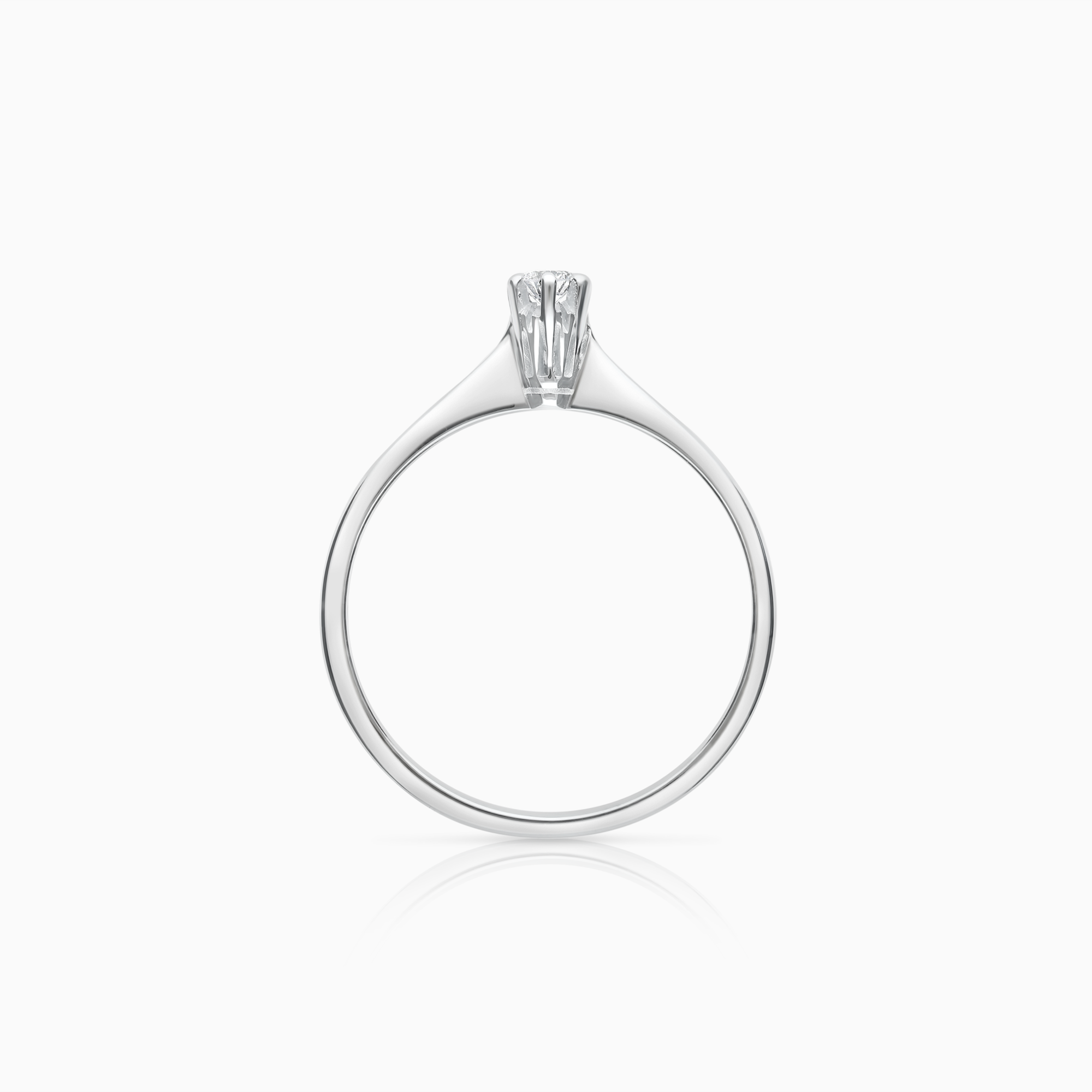 Solitärring 0,08ct 18K vitguld