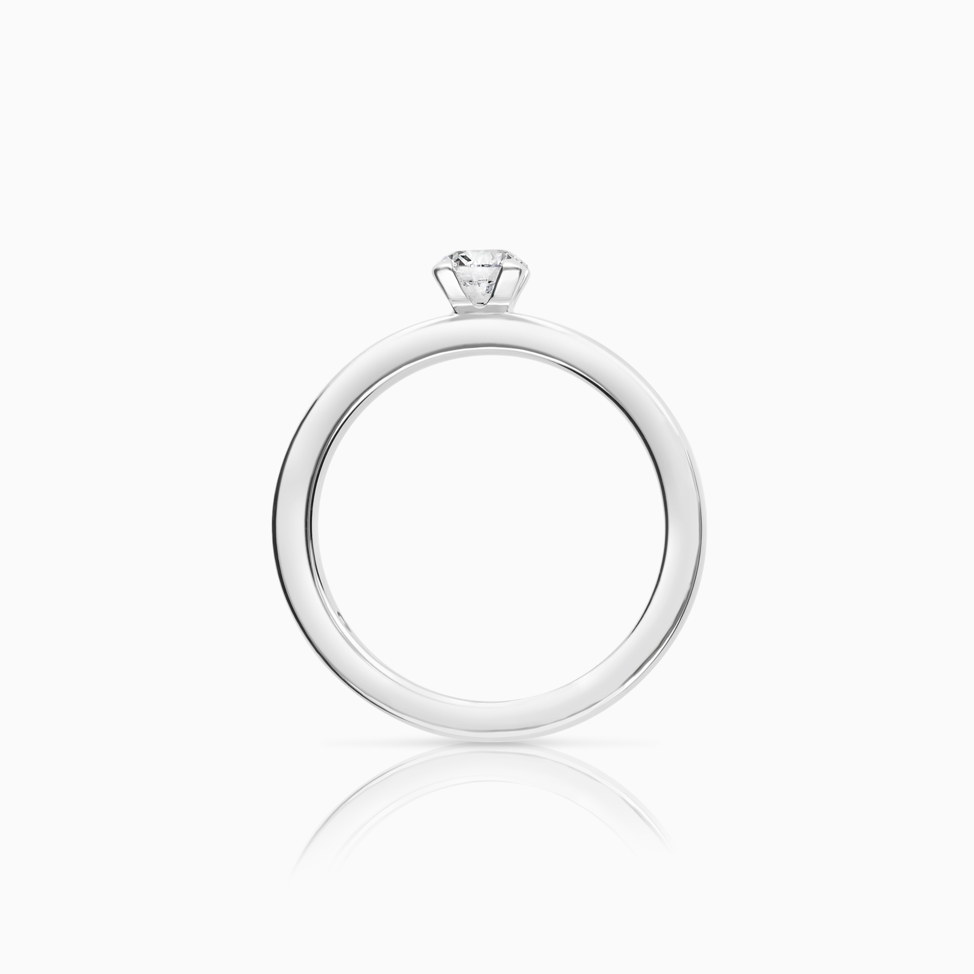 Solitaire-ring 0,30 ct 18K hvitt gull