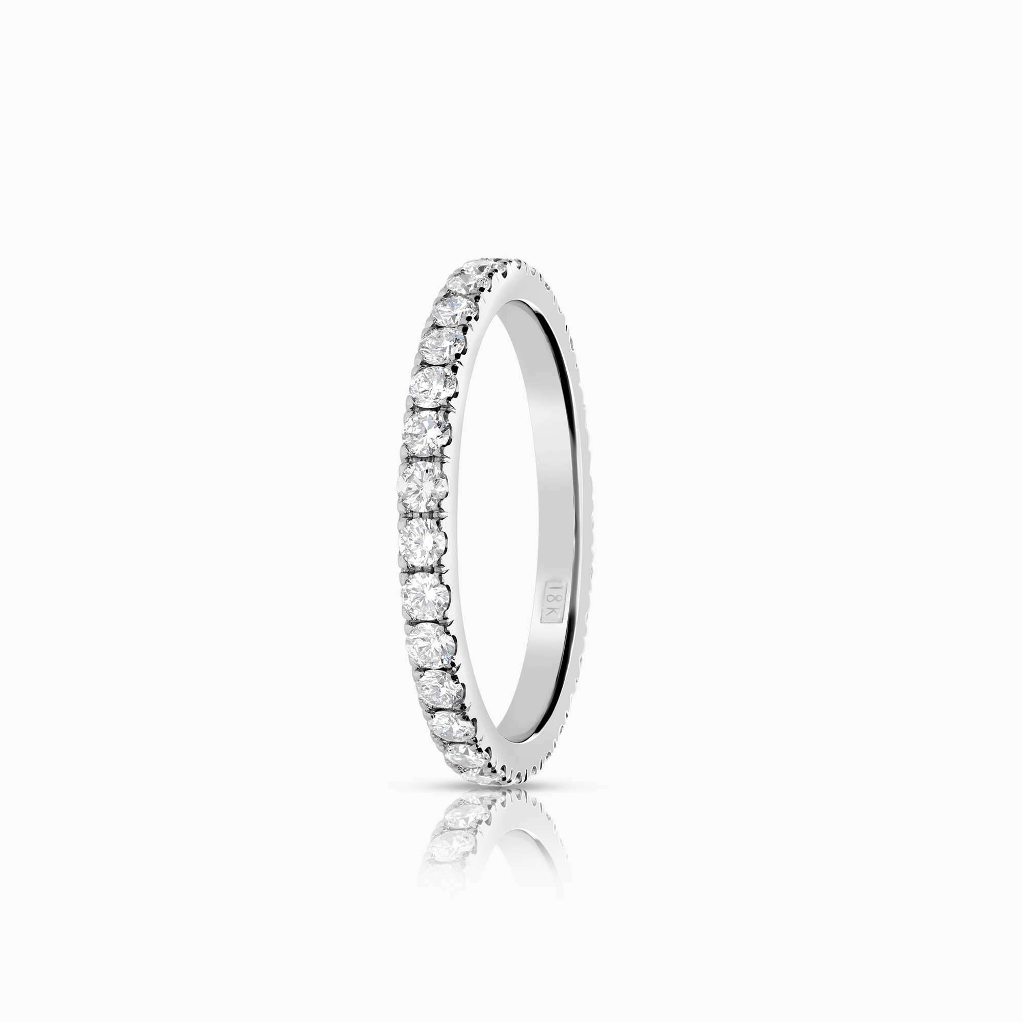 Alliansring 0,87ct 18K vitguld