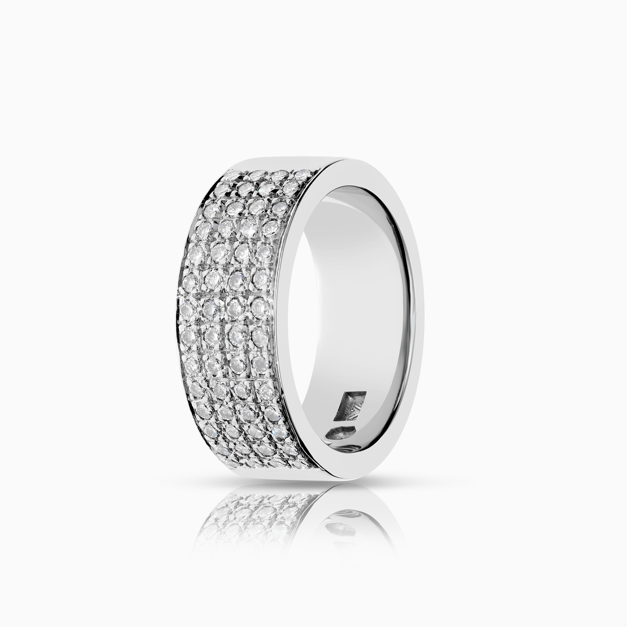 Diamond ring 0.64ct 18K white gold