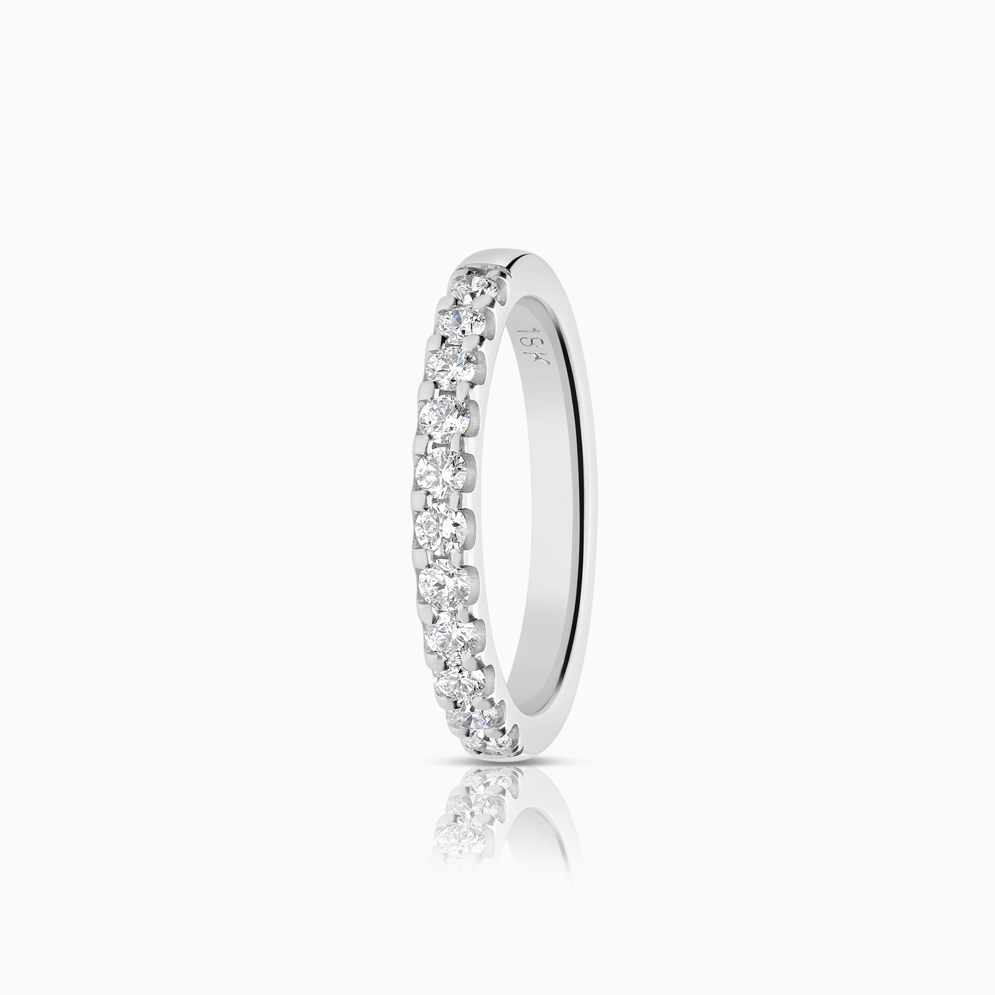 Alliansring 0,33ct 18K vitguld