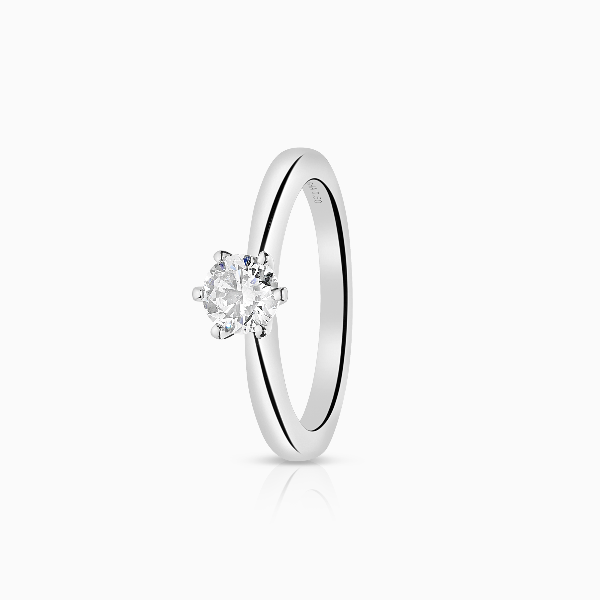 Solitärring 0,50ct 18K vitguld