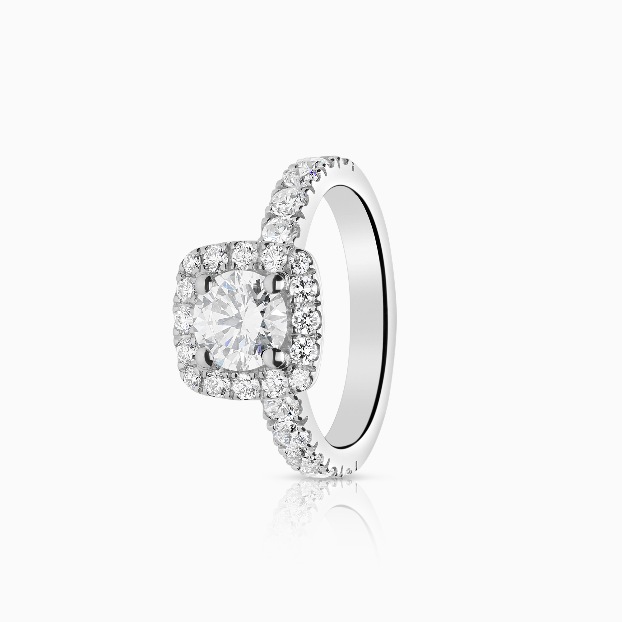 Haloring 1,56ct 18K vitguld