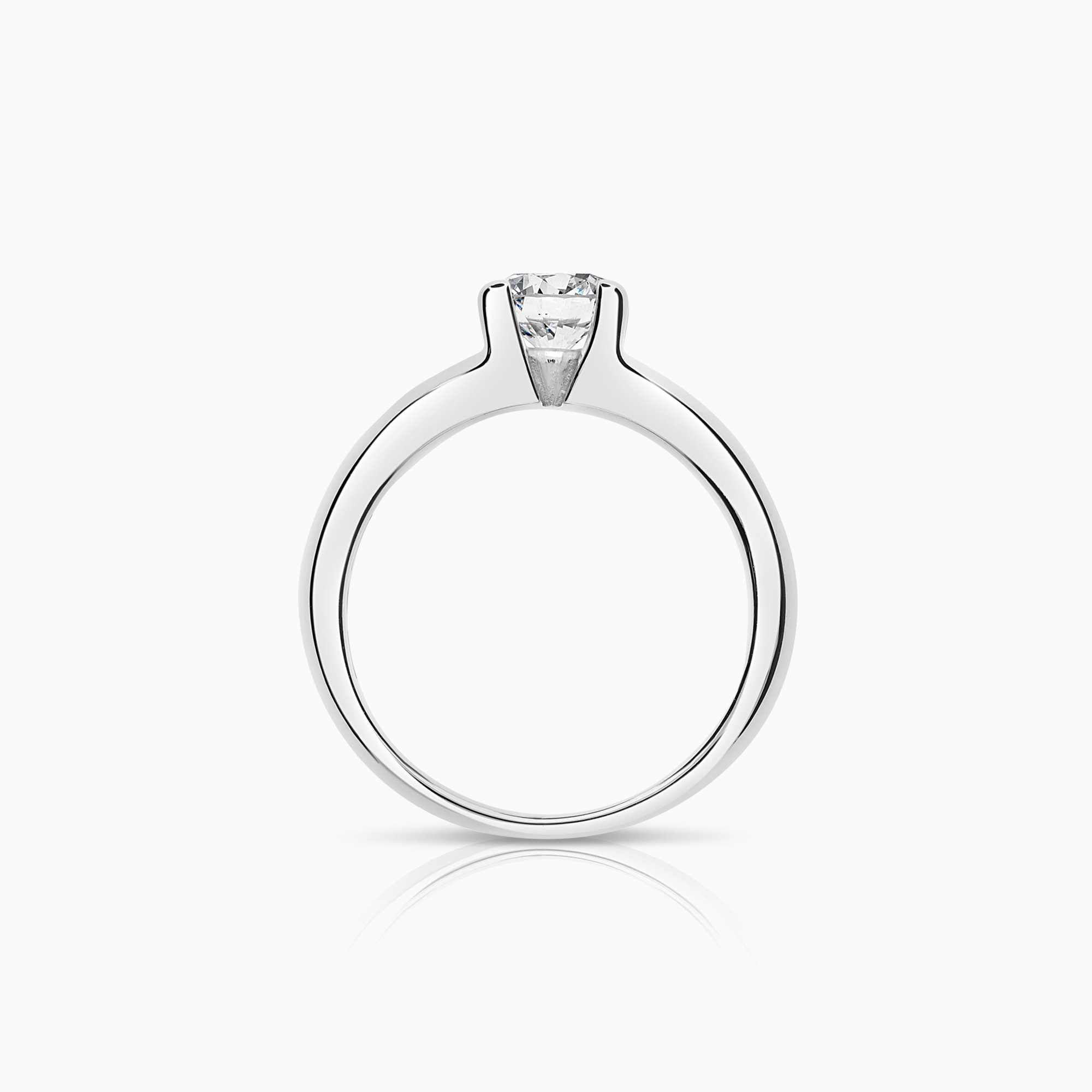 Solitärring 0,73ct 18K vitguld