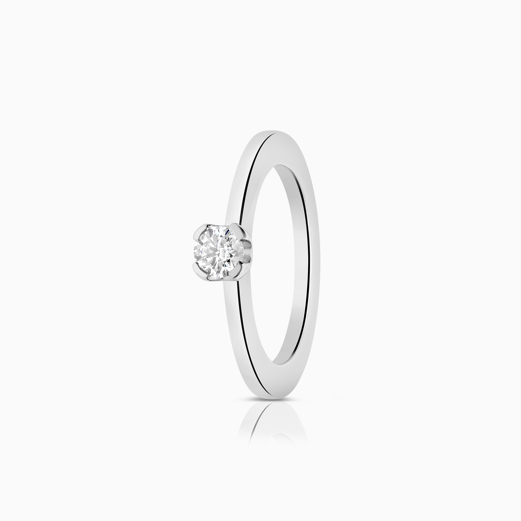 Solitärring 0,25ct 18K vitguld