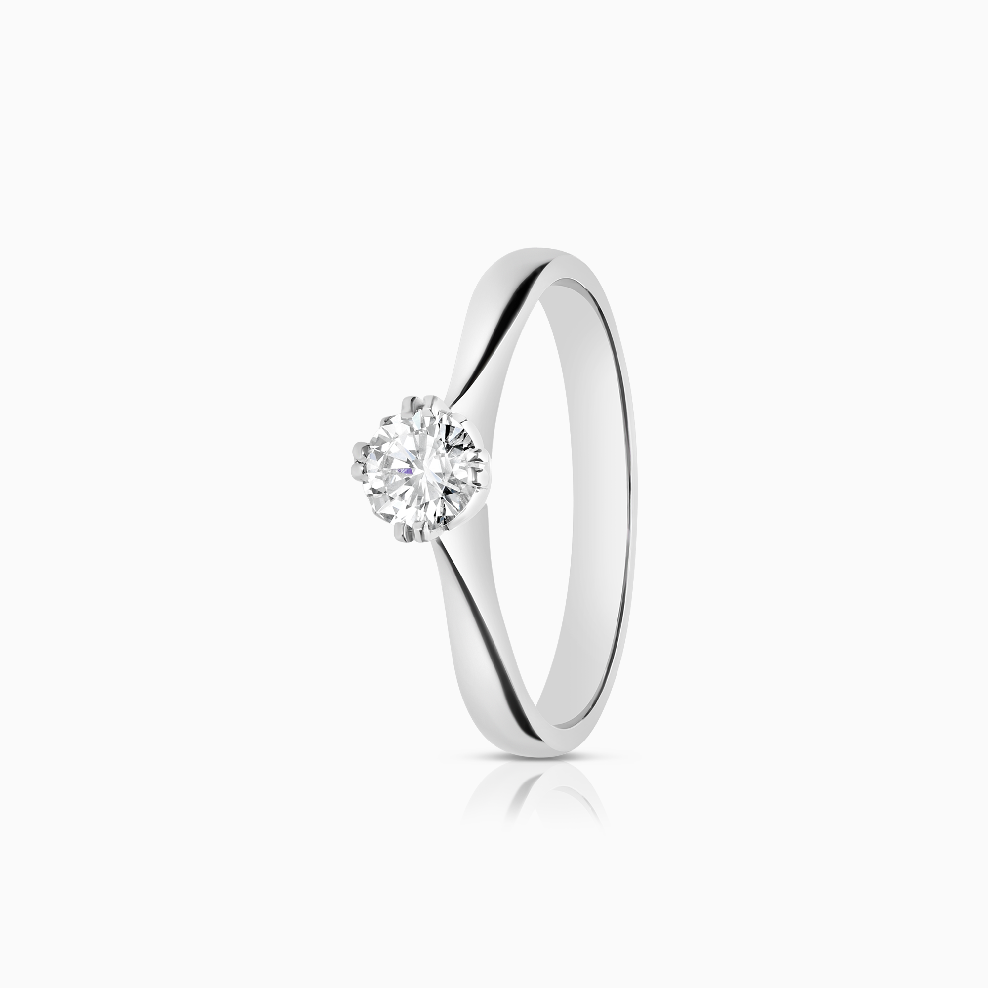 Solitärring 0,36ct 18K vitguld