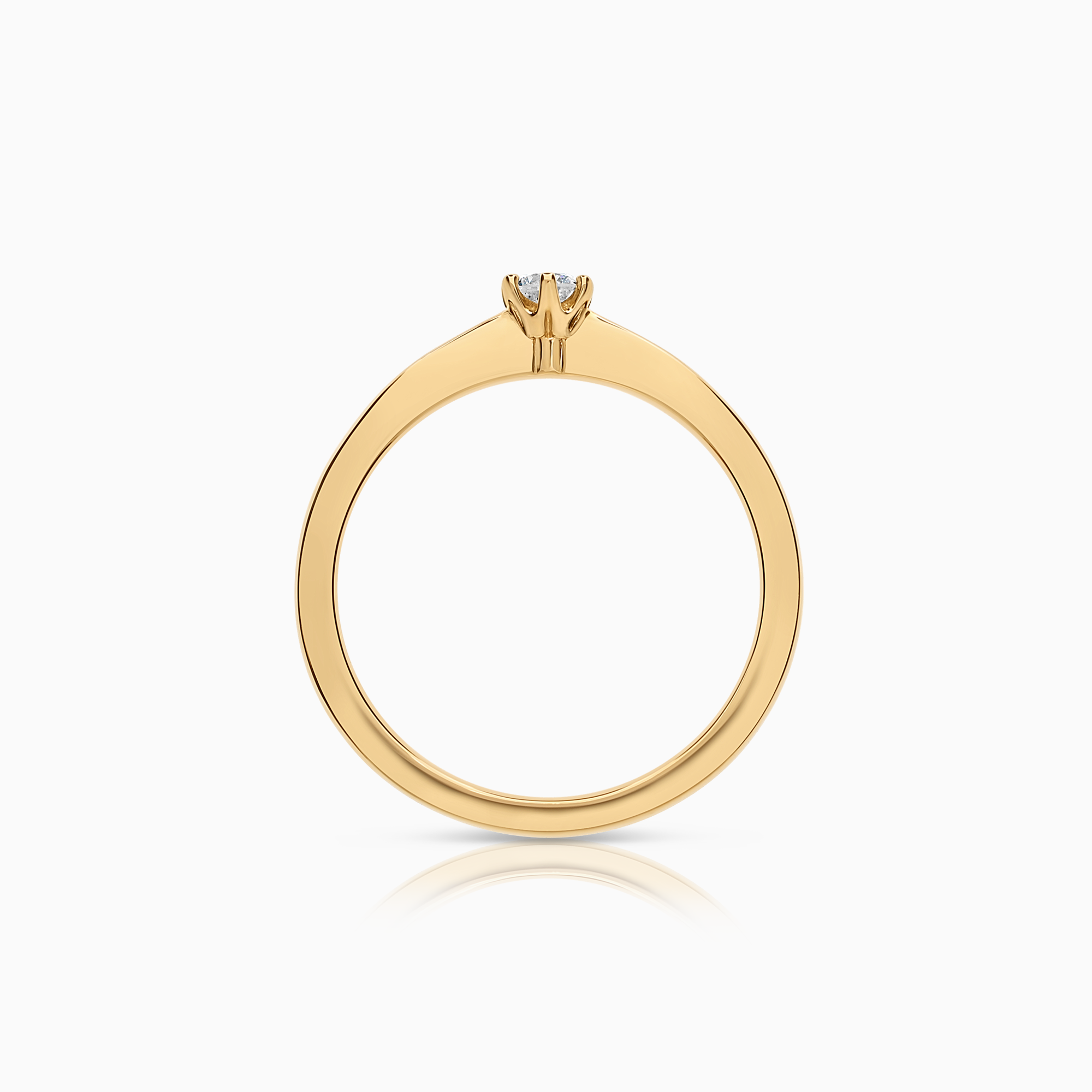 Solitärring 0,10ct 18K guld