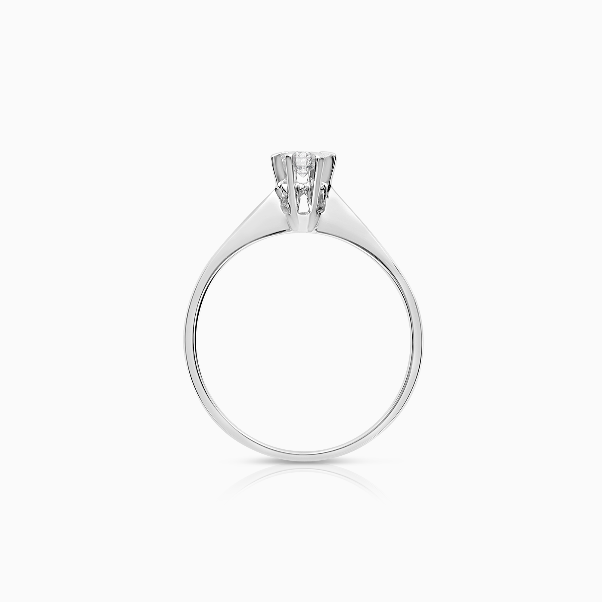 Solitärring 0,12ct 18K vitguld
