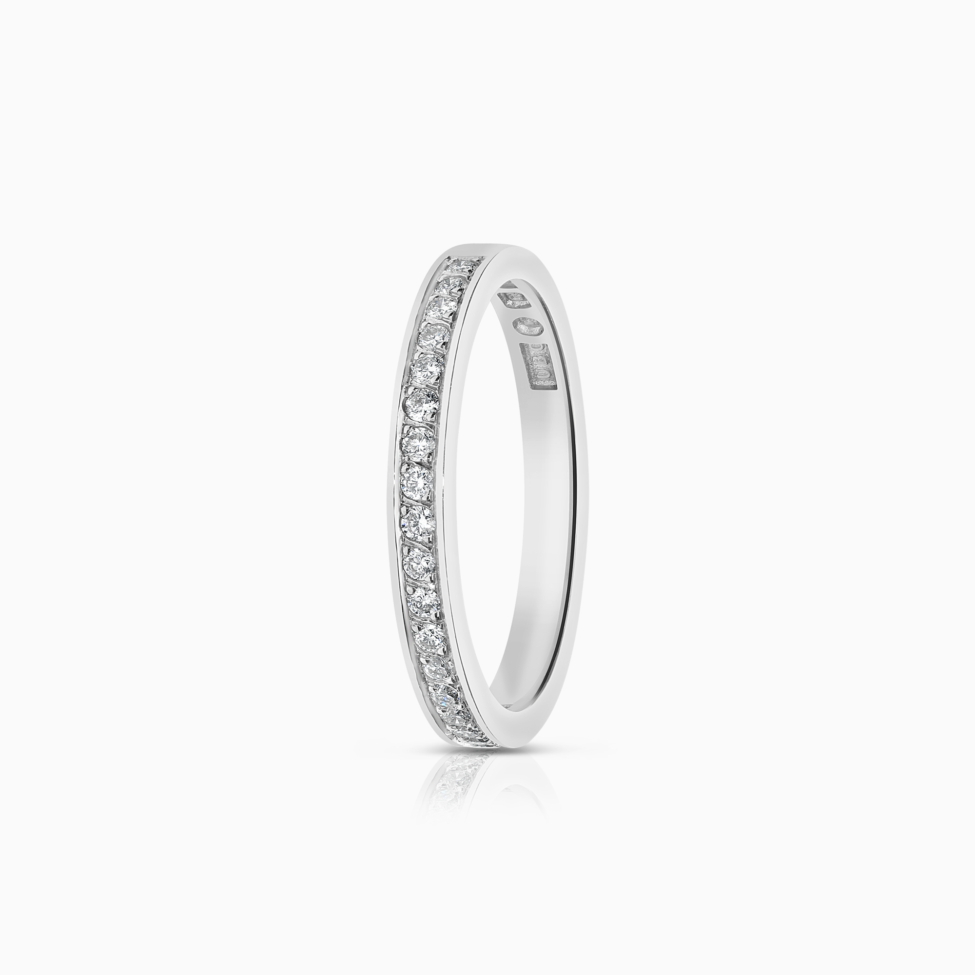 Alliansring 0,19ct 18K vitguld