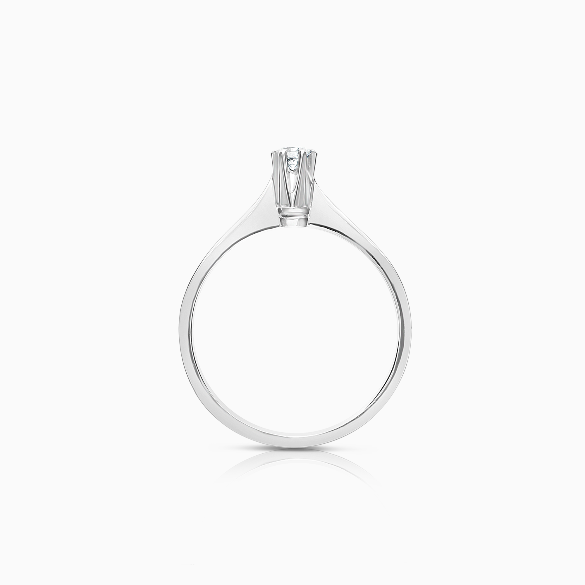 Solitärring 0,08ct 18K vitguld