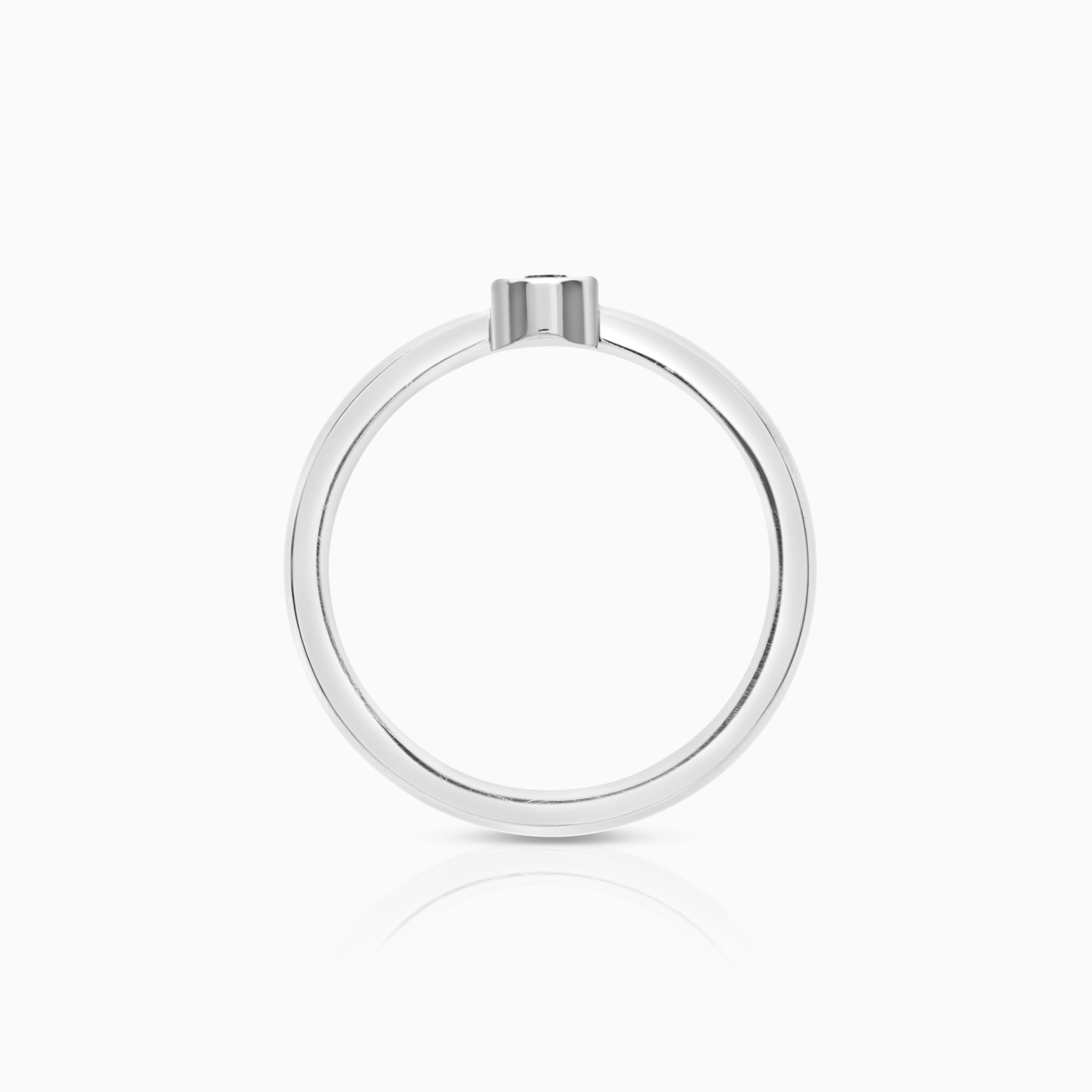 Solitärring 0,10ct 18K vitguld