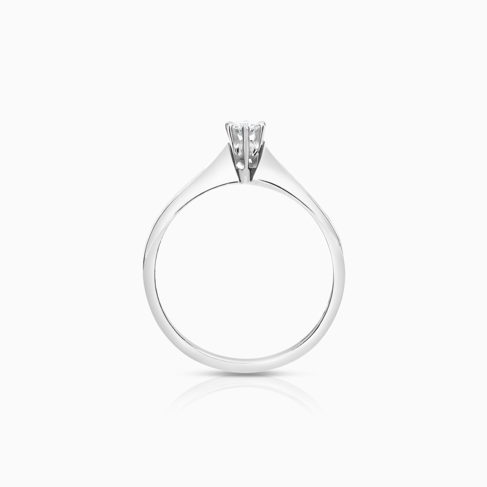Solitärring 0,08ct 18K vitguld