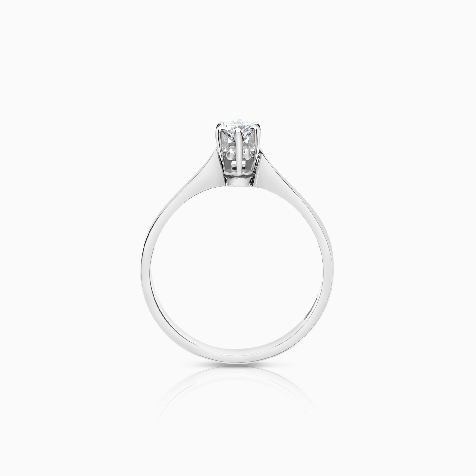 Solitärring 0,18ct 18K vitguld