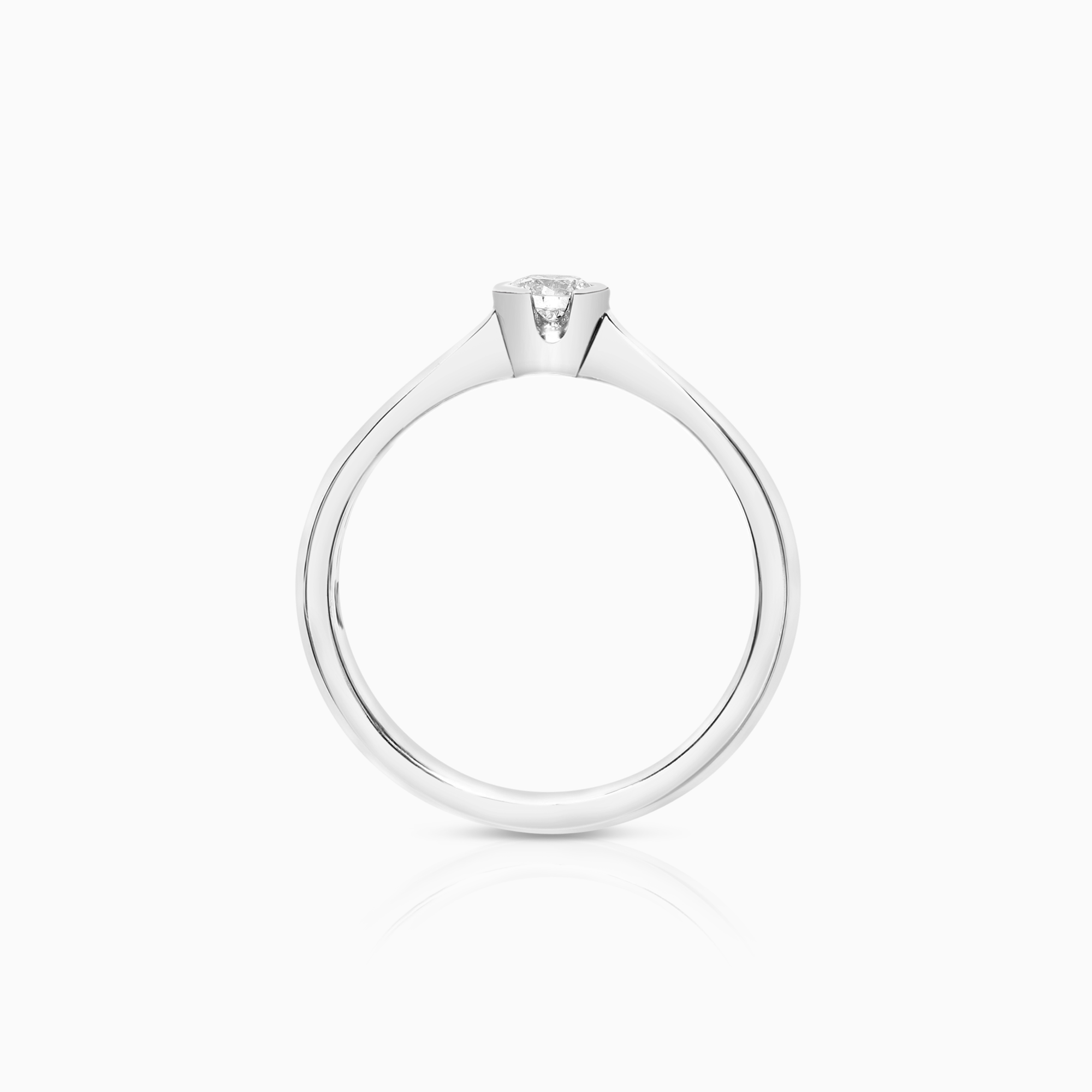 Solitärring 0,18ct 18K vitguld
