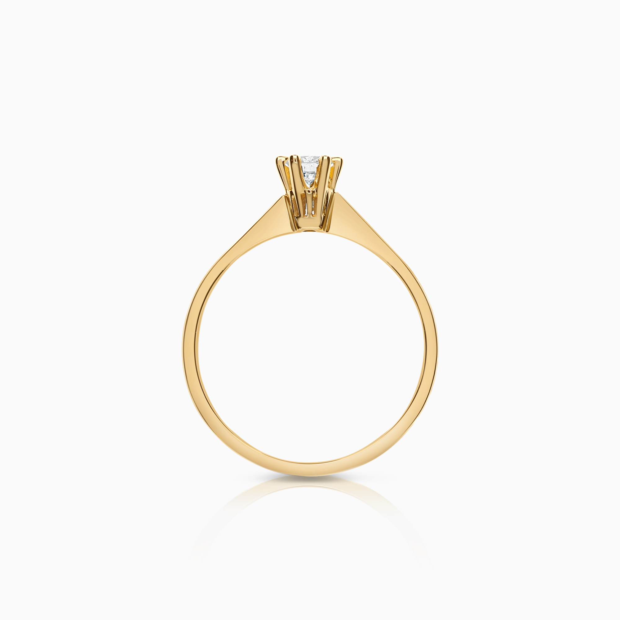 Solitärring 0,18ct 18K guld