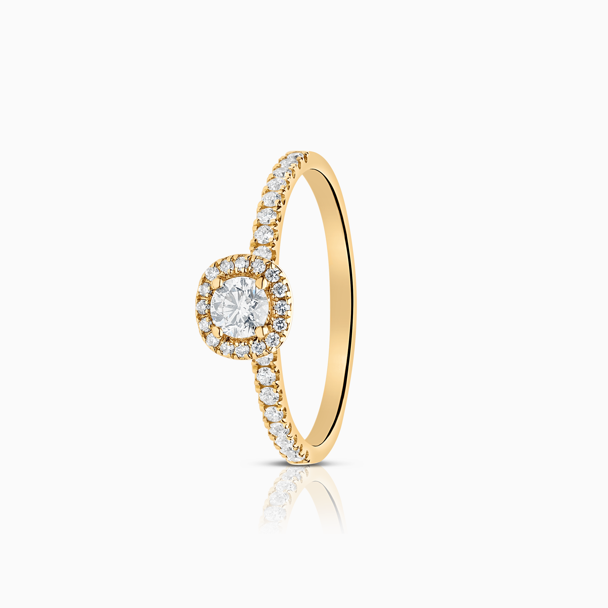 Haloring 0,40ct 18K guld
