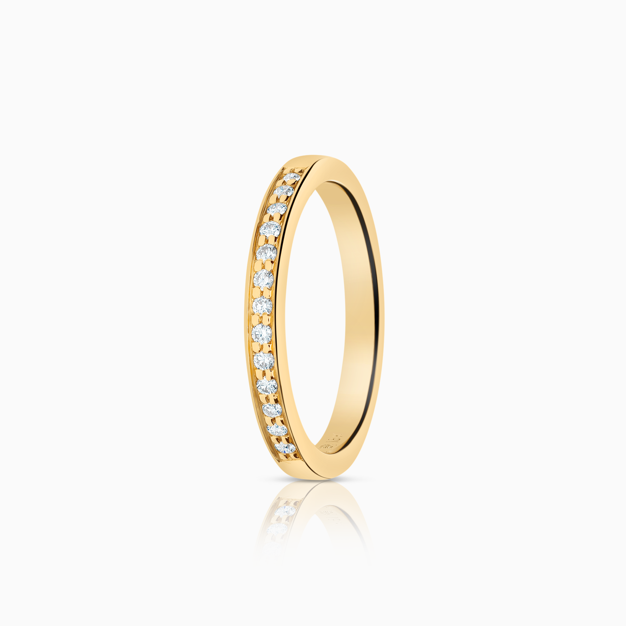 Alliansring 0,13ct 18K guld