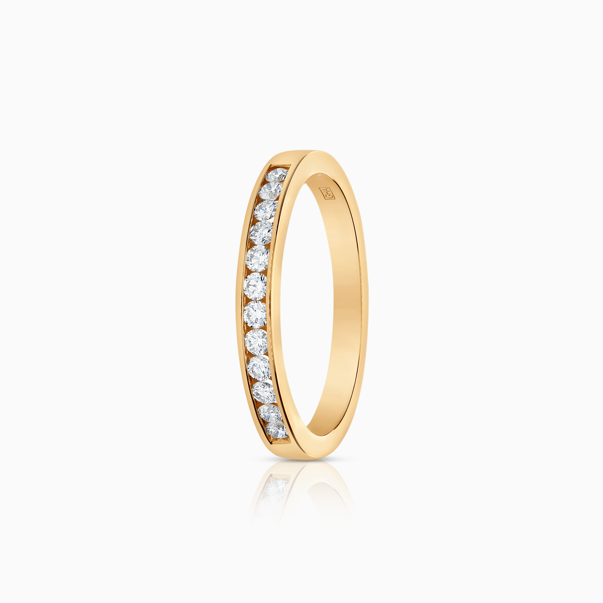 Alliansring 0,24ct 18K guld