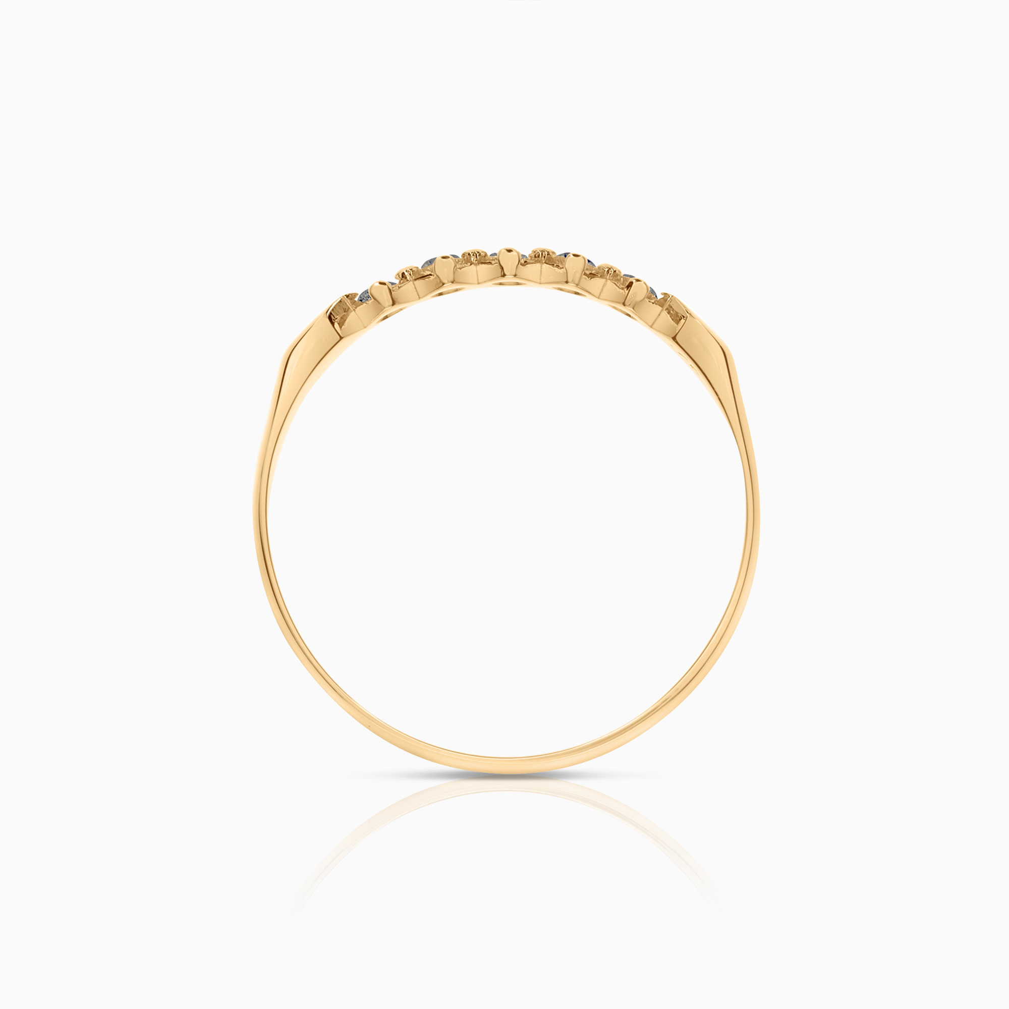 Alliance ring 0.10ct 18K gold