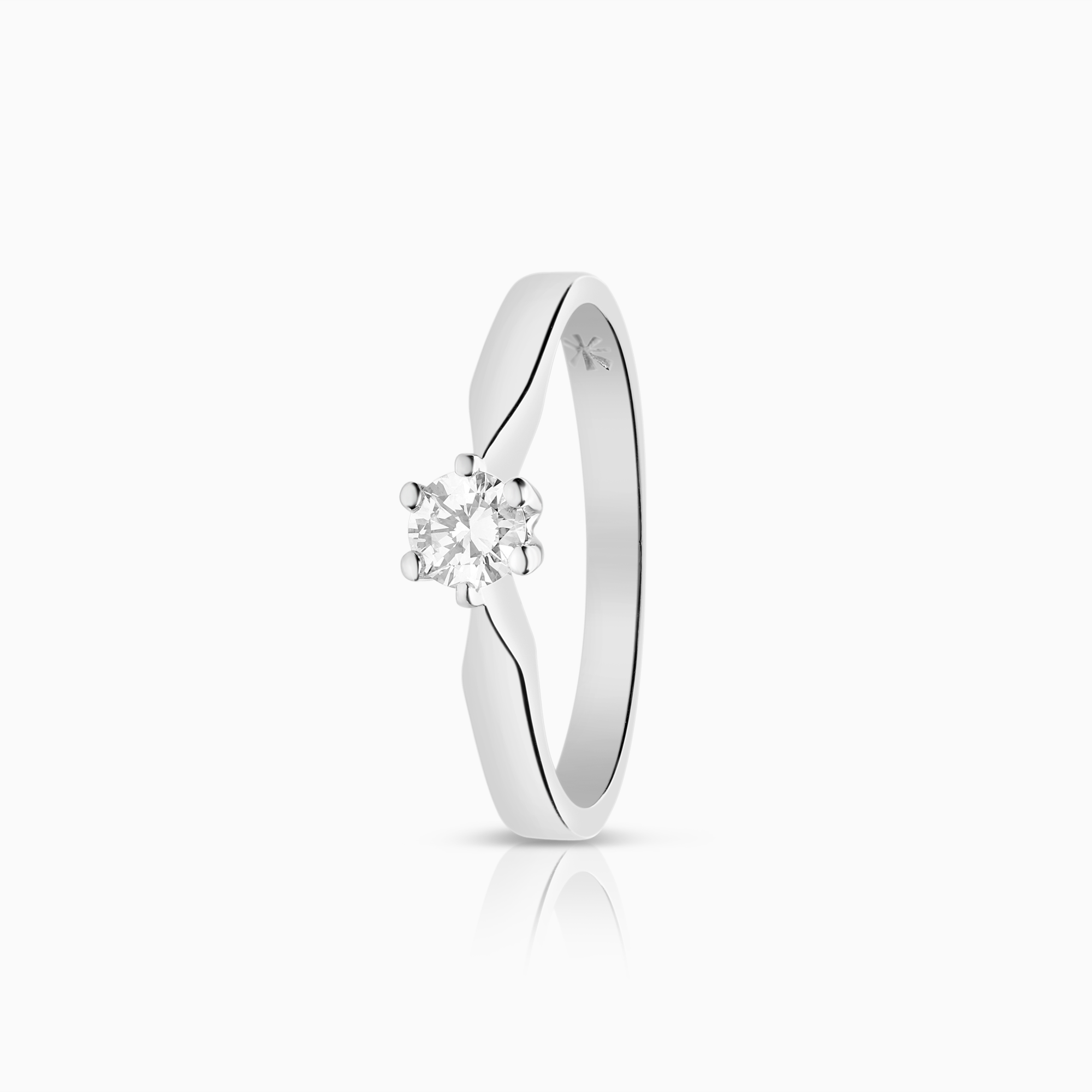Solitärring 0,17ct 18K vitguld
