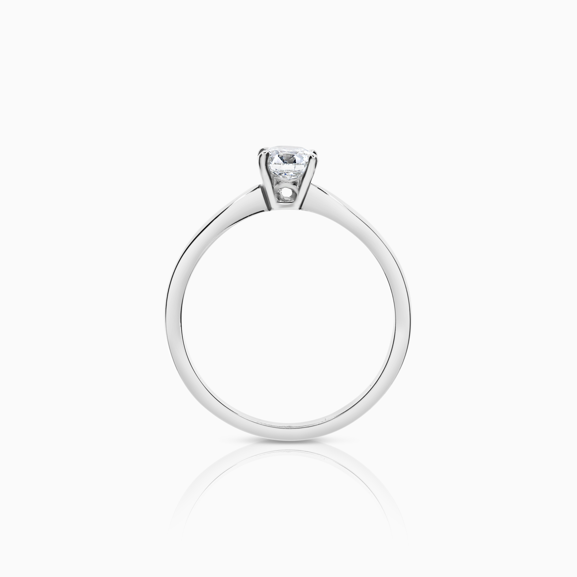 Solitärring 0,37ct 18K vitguld