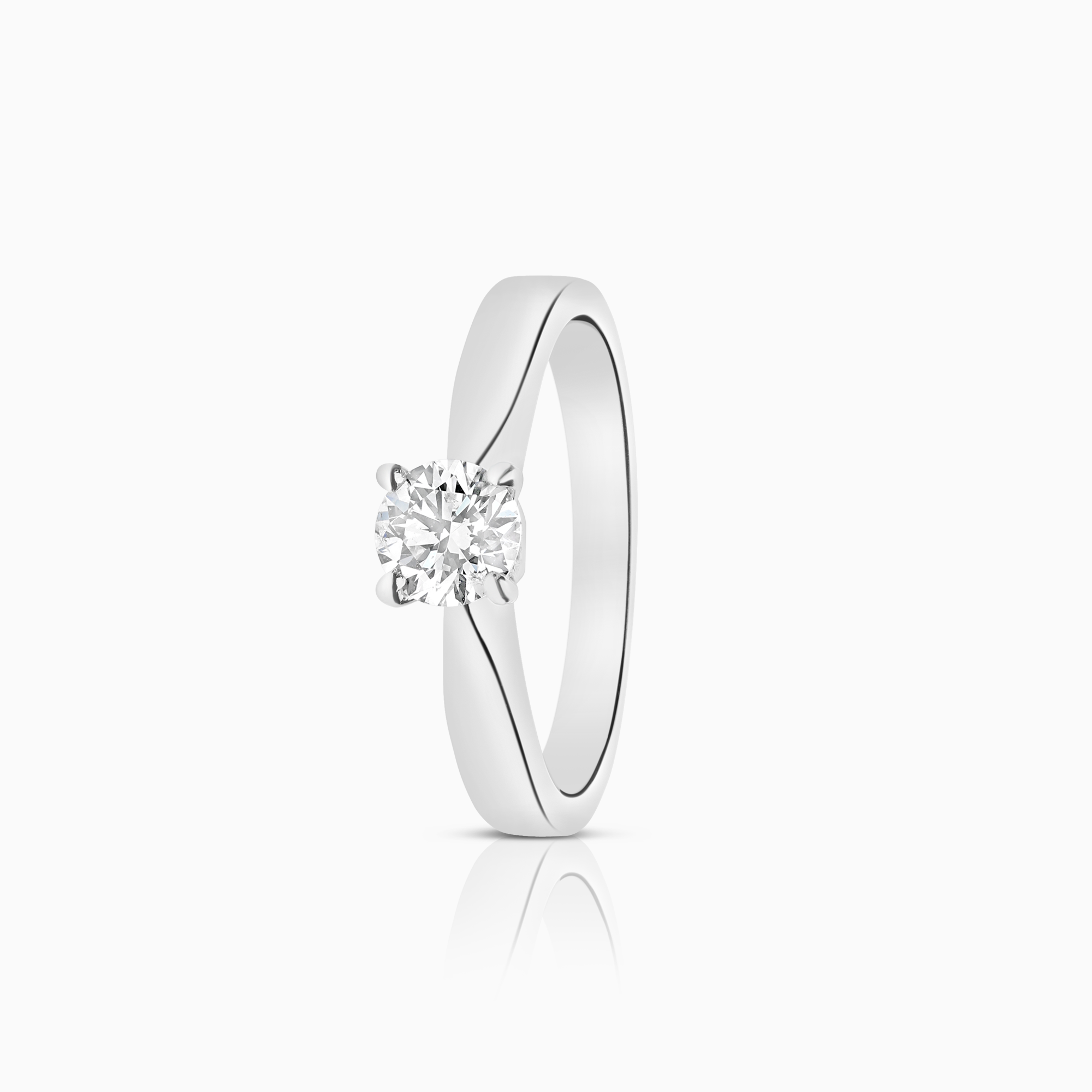 Solitärring 0,37ct 18K vitguld