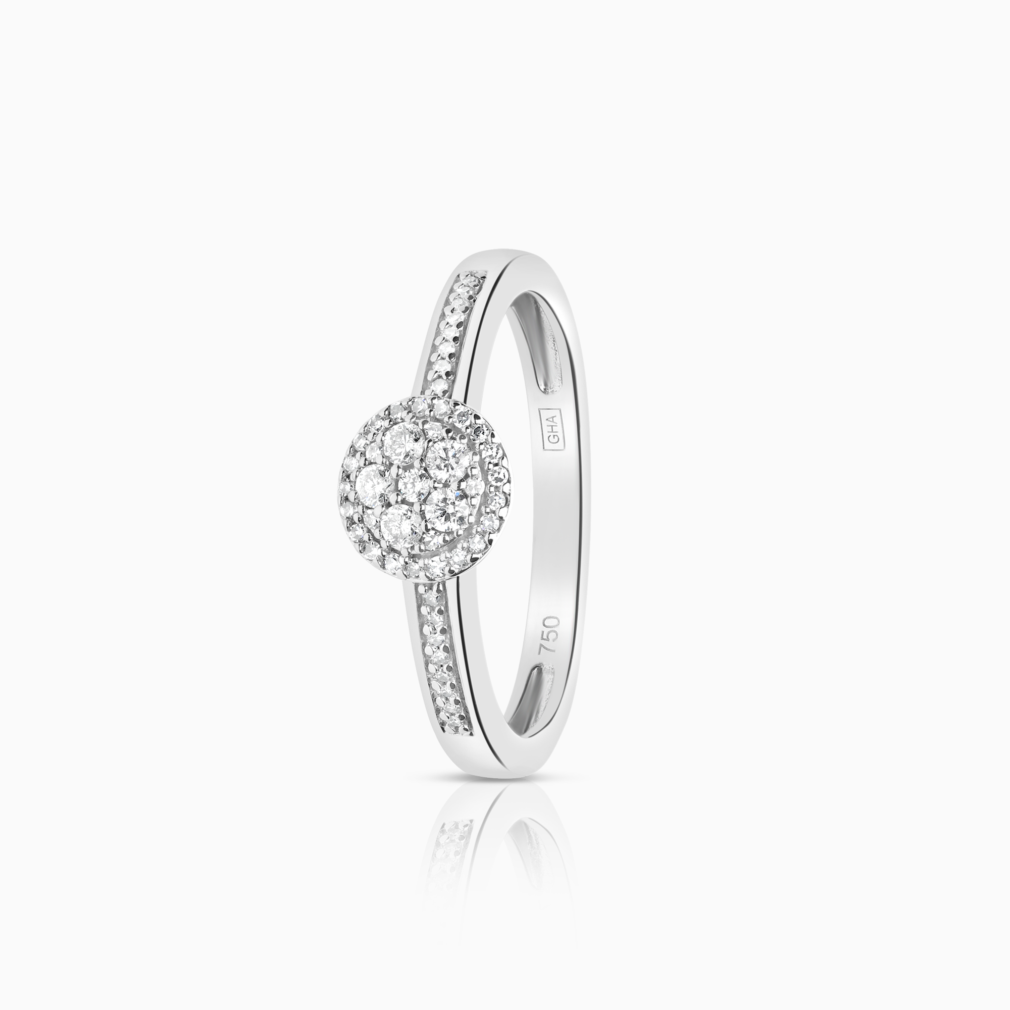 Diamantring 0,21ct 18K vitguld