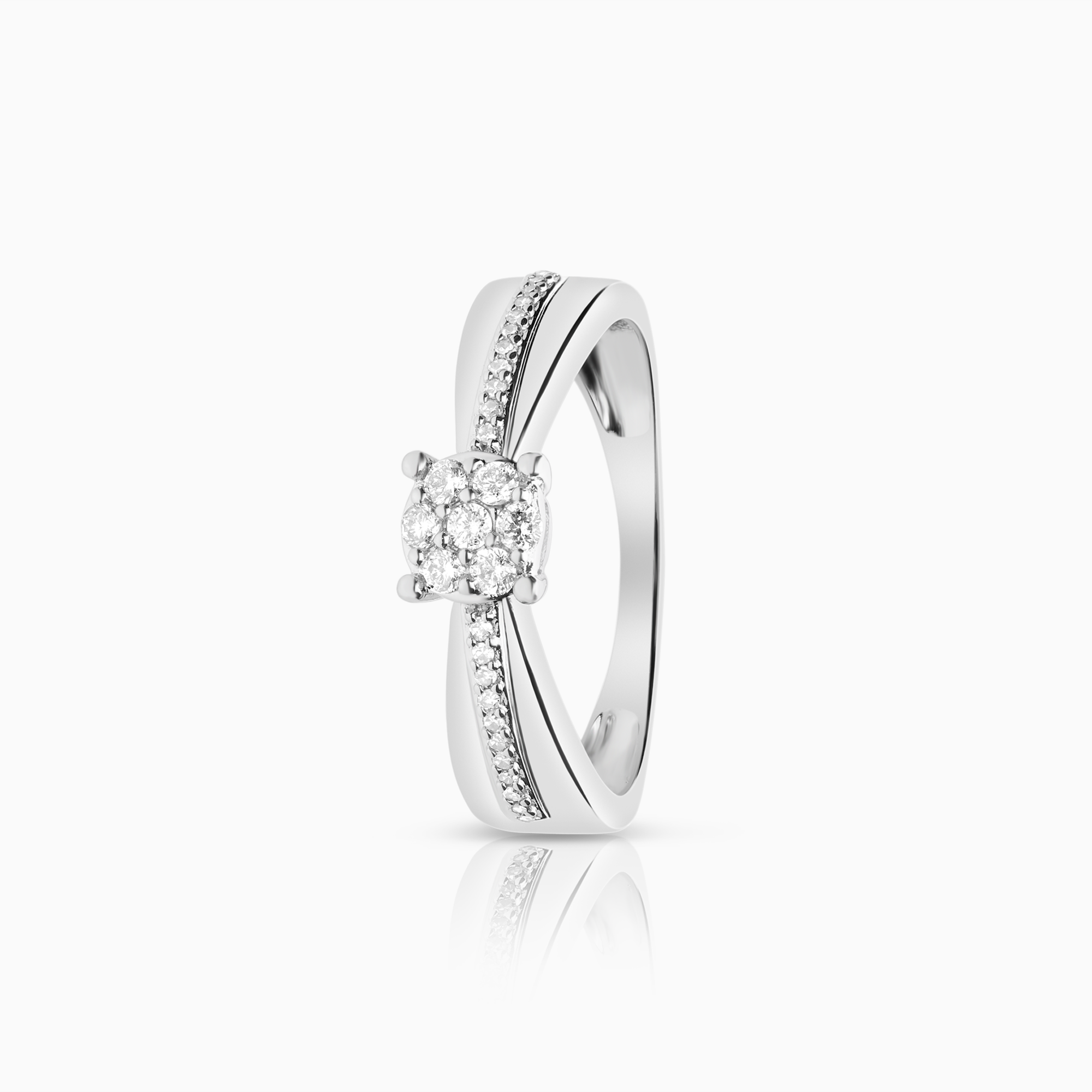Diamantring 0,24ct 18K vitguld